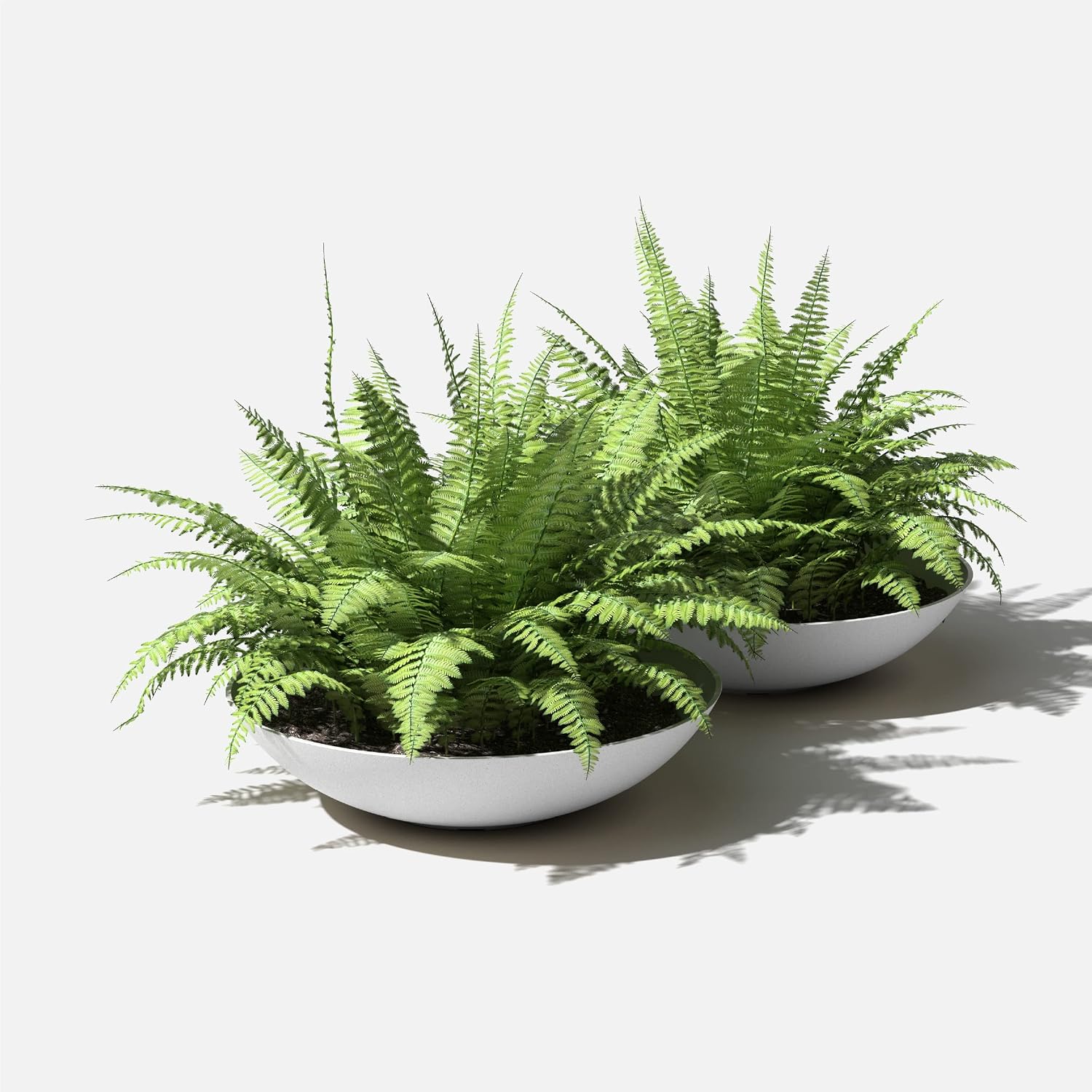 Veradek Mason Series Lane Bowl - Large Outdoor Bowl Planter | Made From a Durable Plastic-Stone Composite With Pre-Drilled Drainage Holes. Modern Patio/Tabletop Décor