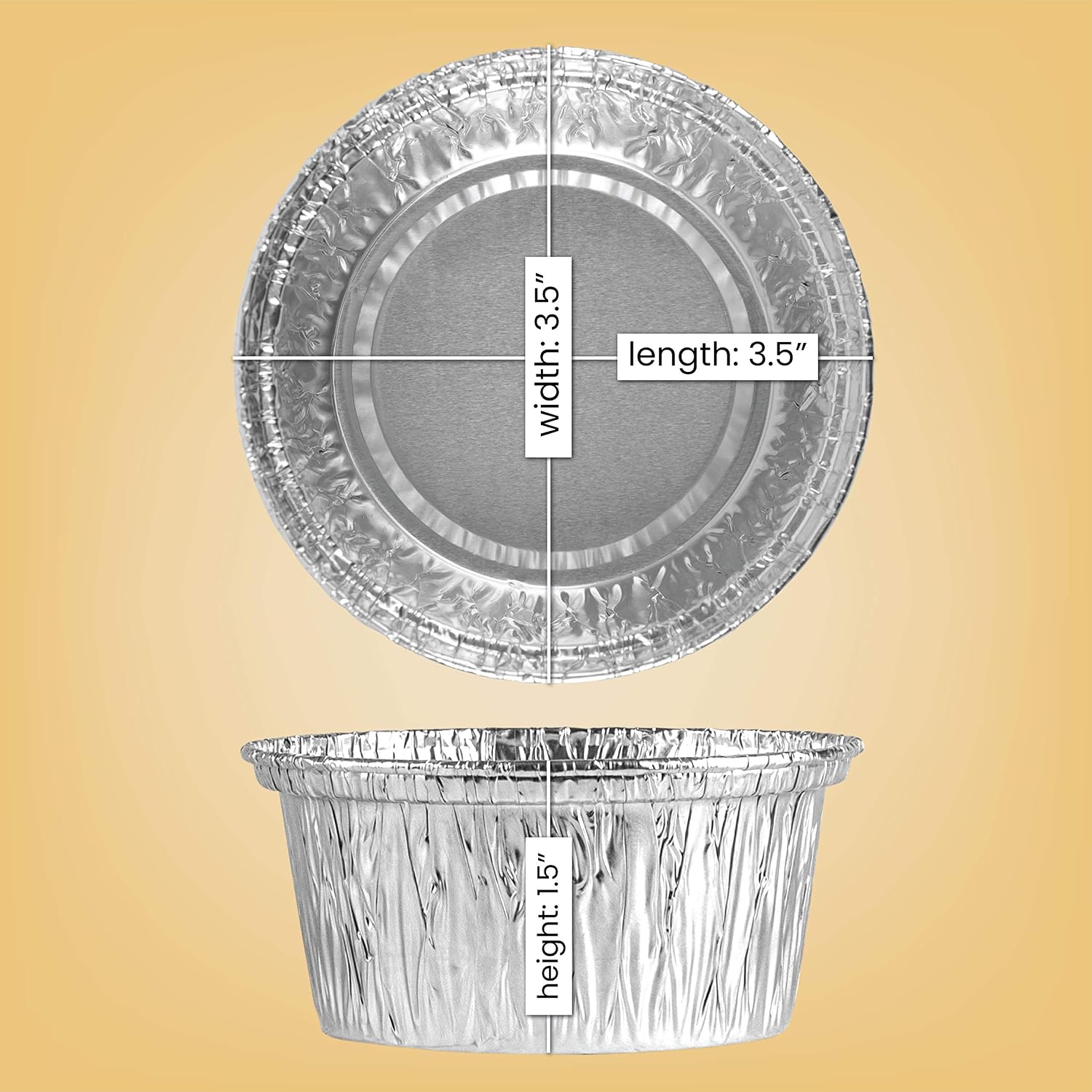 PLASTICPRO 9'' Inch Round Tin Foil Pans Disposable Aluminum Pack of 20