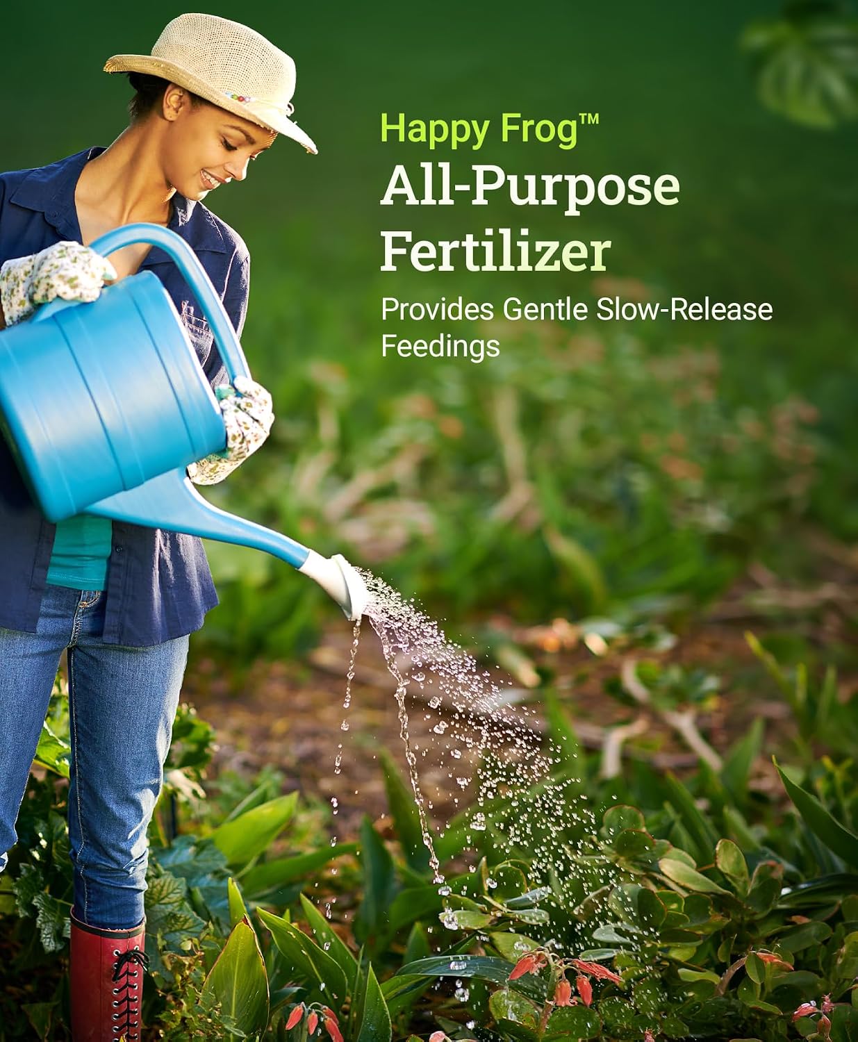 FoxFarm Happy Frog All Purpose Fertilizer - Slow Release Fertilizer for Flowers