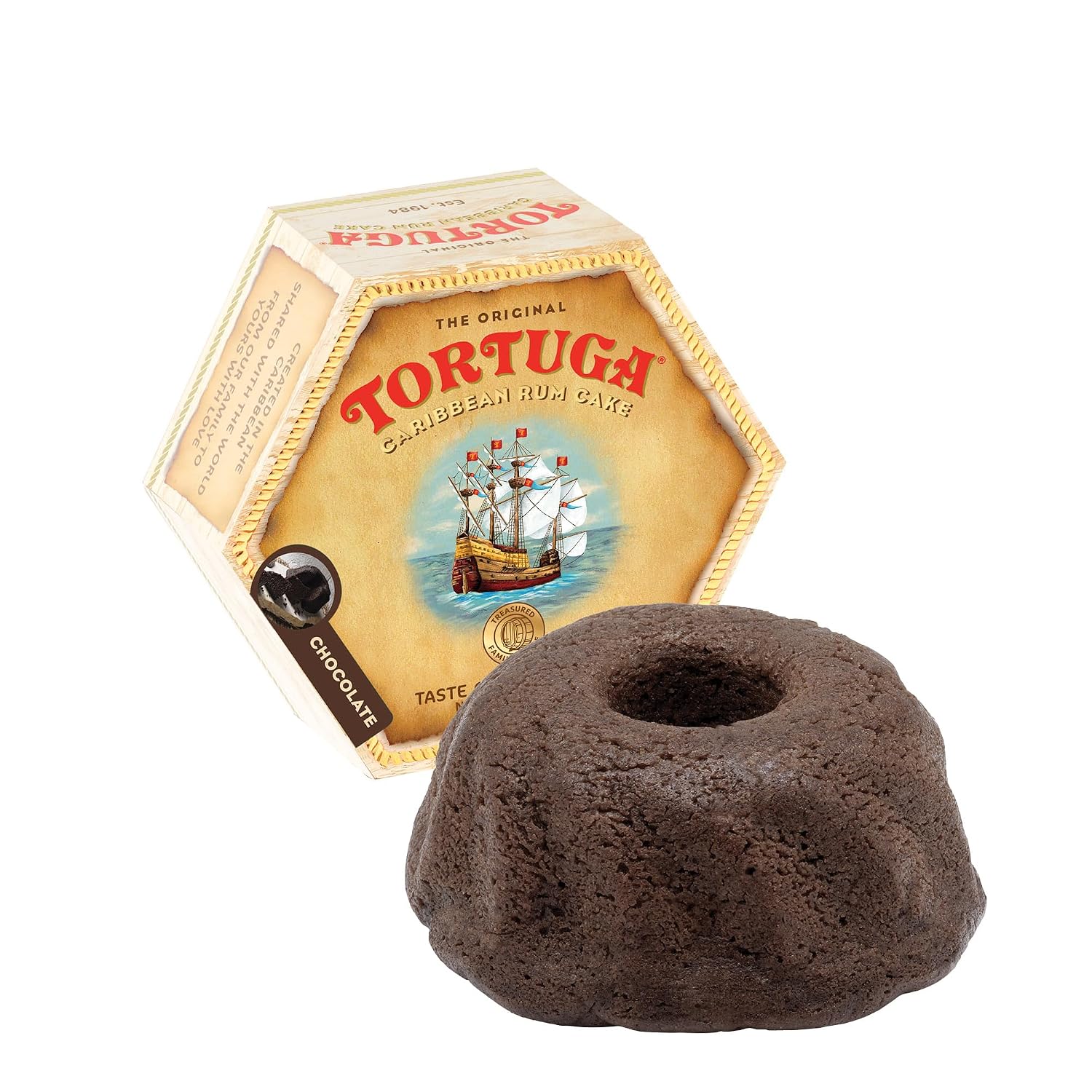 TORTUGA Provenance Rum Cake Variety Pack – 4 oz. - 6 Pack - The Perfect Premium Gourmet Gift for Stocking Stuffers, Gift Baskets