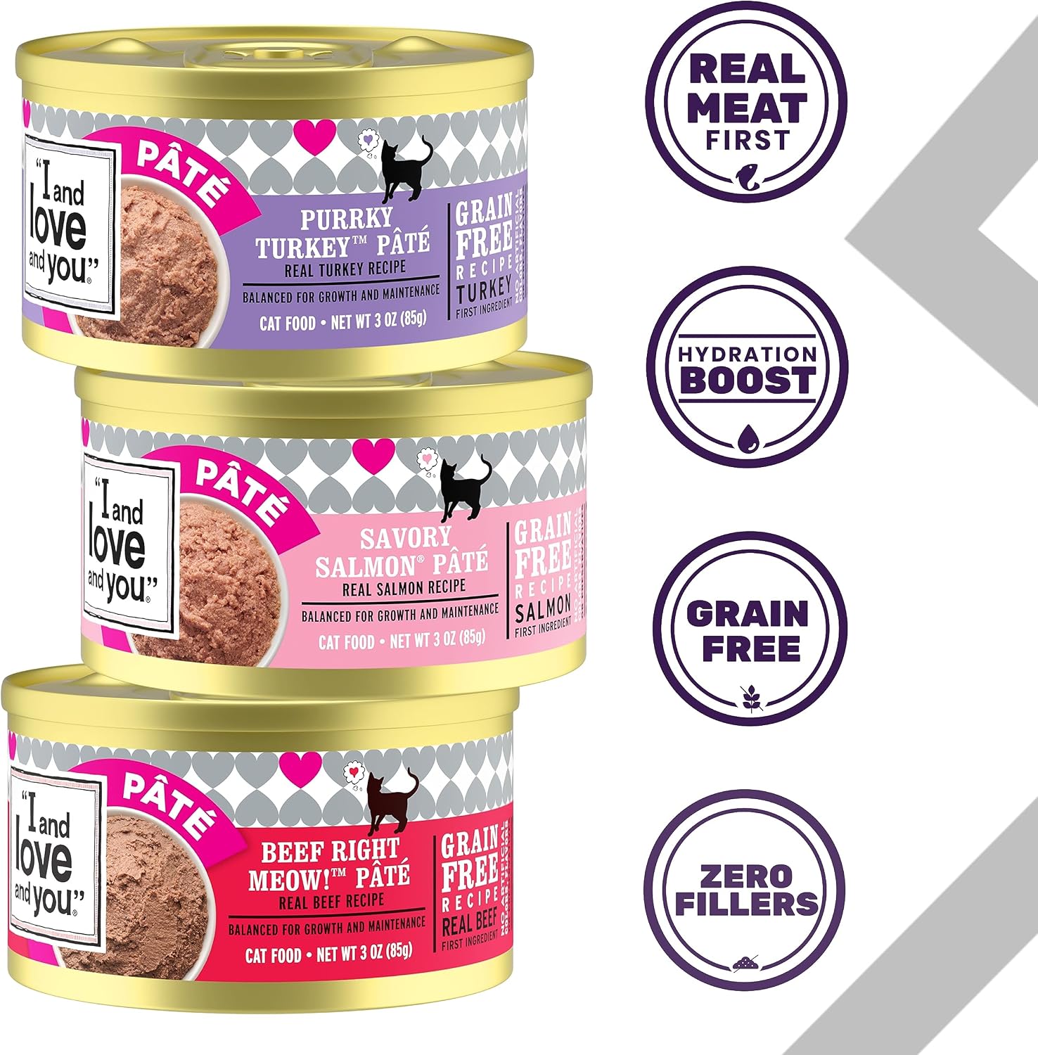 I AND LOVE AND YOU, Cat Food Variety, 3 Ounce, 12 Pack