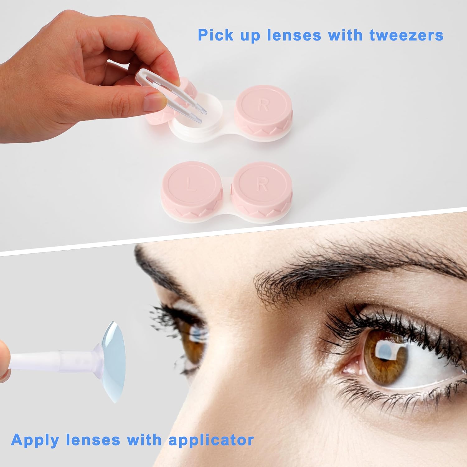 Lasiyanor Contact Lens Travel Kit with Cleaner Washer