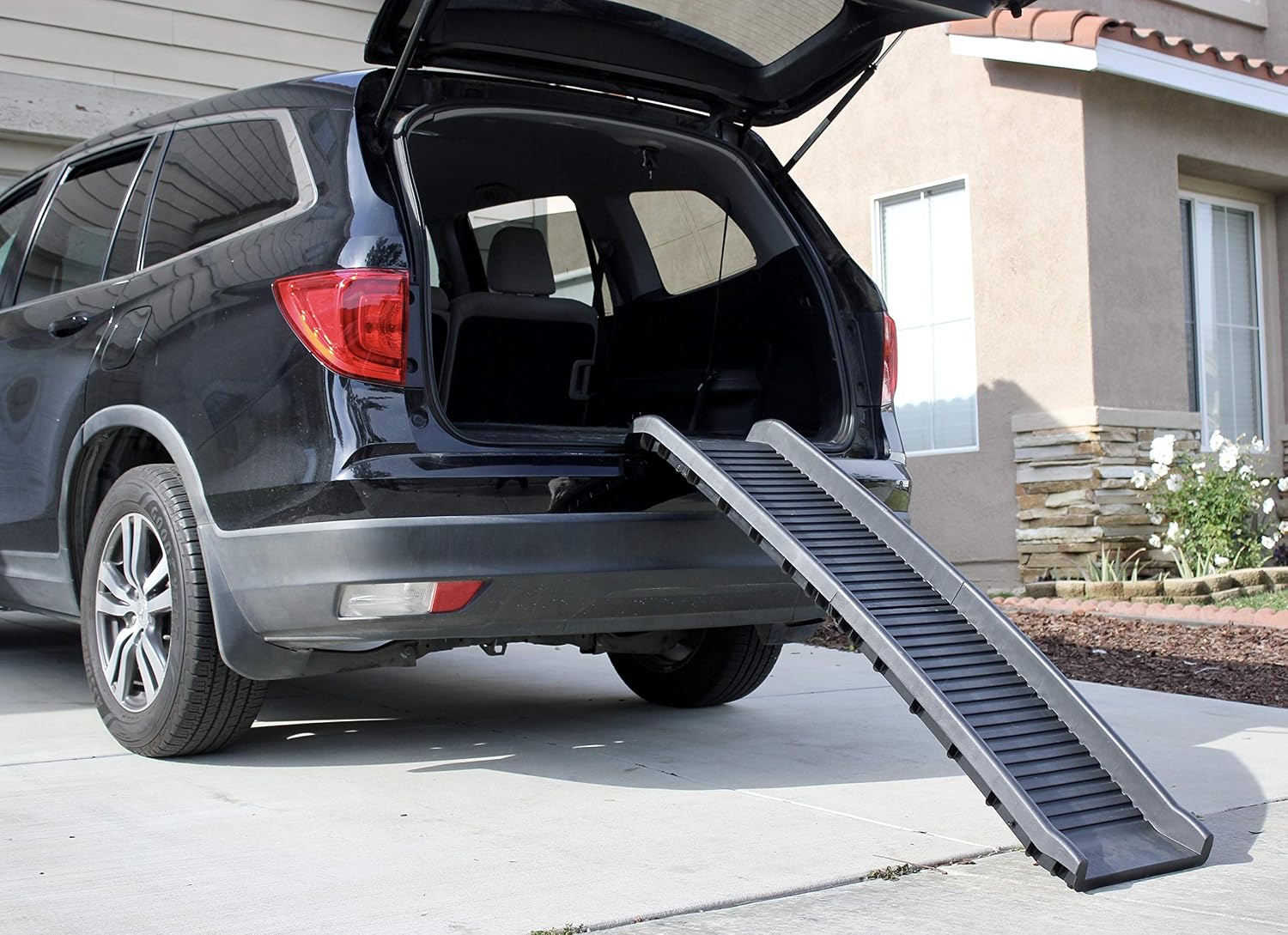 PawStep 61" Folding Pet Ramp, Portable Dog Ramp for Cars, SUVs, Beds & Couches, Lightweight PP Construction, Textured Surface