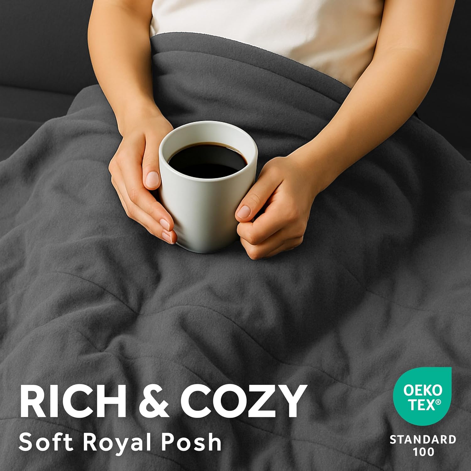 Sunbeam Electric Royal Posh Velvet Heated Blanket, 12 Heat Settings, 12-Hour Selectable Auto Shut-Off, Fast Heating, Warm and Lush, Champagne Color, King, 90" x 100"