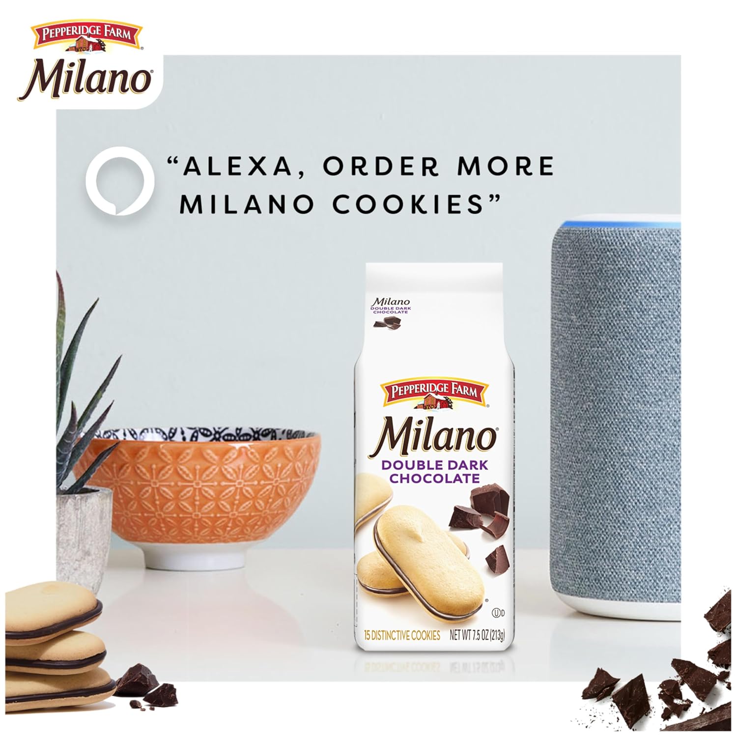 Pepperidge Farm Milano Milk Chocolate Cookies, 6 OZ Bag (15 Cookies)
