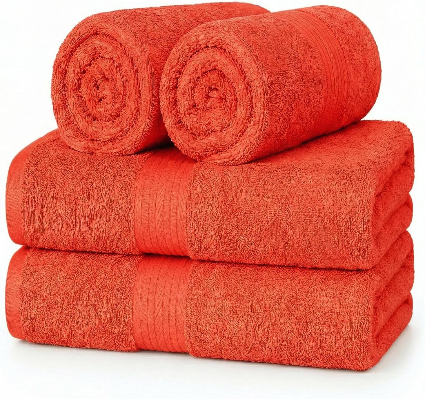 Ample Decor 100% Cotton Hand Towels 18x28 Inches, 600 GSM, Soft & Absorbent, Set of 12, Purple