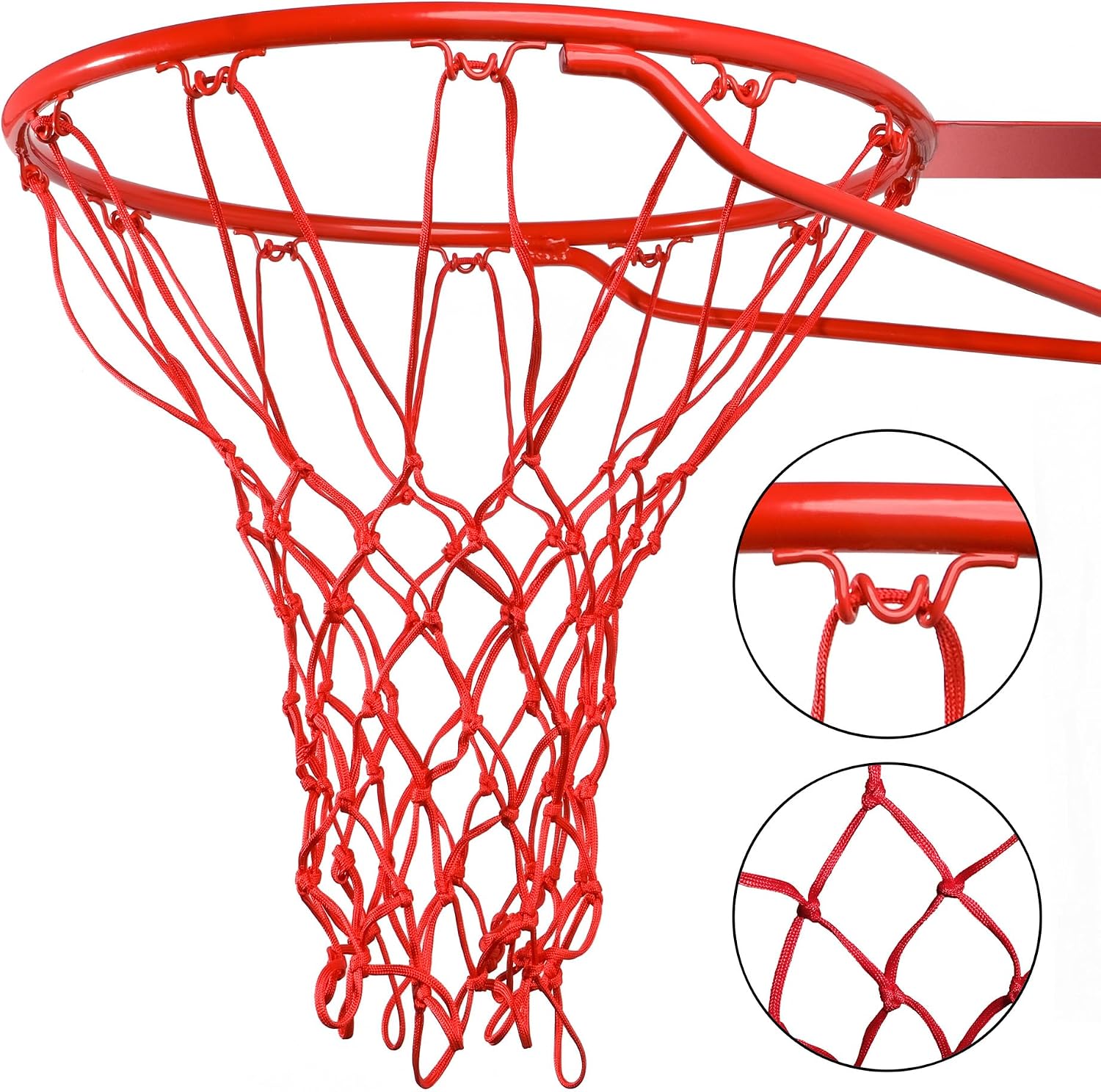 Cannon Sports Heavy Duty Basketball Net Replacement - 21 Inches - 12 Loop Standard Size - Weather Resistant for Indoor/Outdoor Courts - Fits All Standard Rims