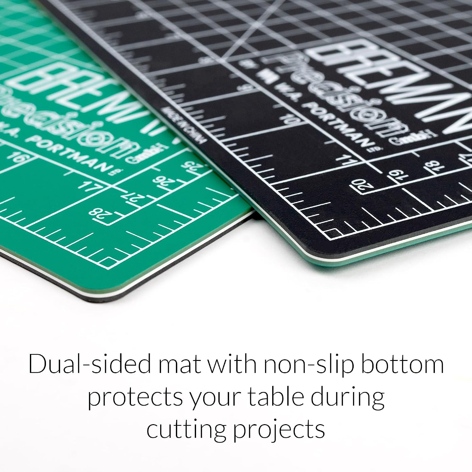 WA Portman Self-Healing Cutting Mat, Crafting Knife, 36'' Metal Ruler Set | This set includes 24x36 Inch Sewing Cutting Mat, 10pc #11 Blades, Exacto Knife Set, & 36 Inch Cork Backed Metal Ruler Set