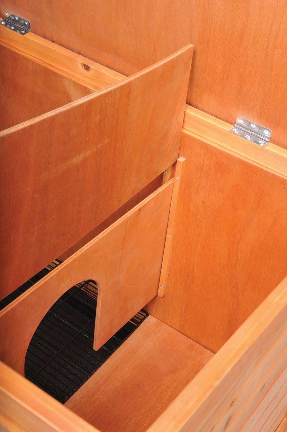 Prevue Hendryx Prevue Pet Products Small 460 Rabbit Hutch, Stained Wood