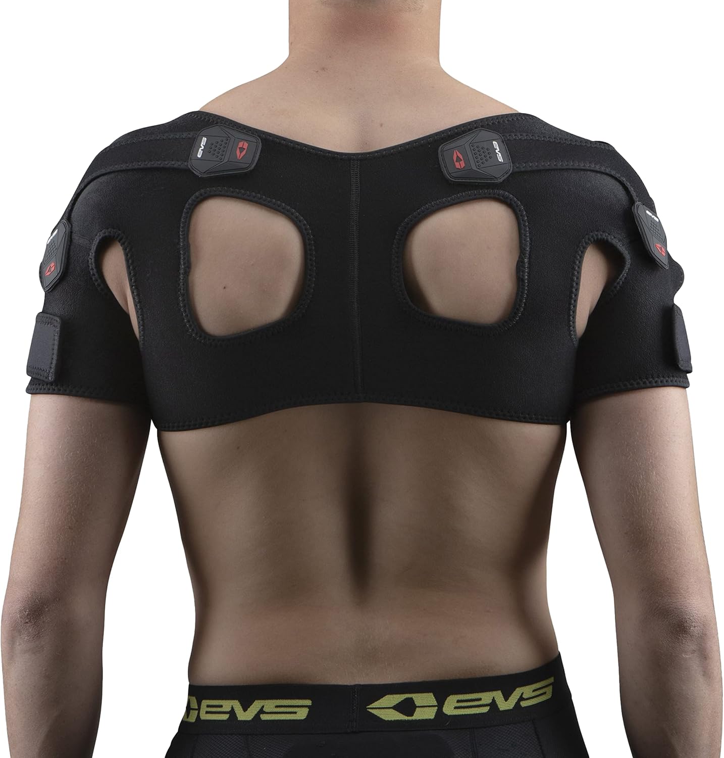 EVS SB05 Dual Shoulder Brace, Compression Fit, w/X-Straps, Medical Grade | Compression support with X-strap stabilization, Breathable Adjustable Fit, for motocross, MTB and off-road riding