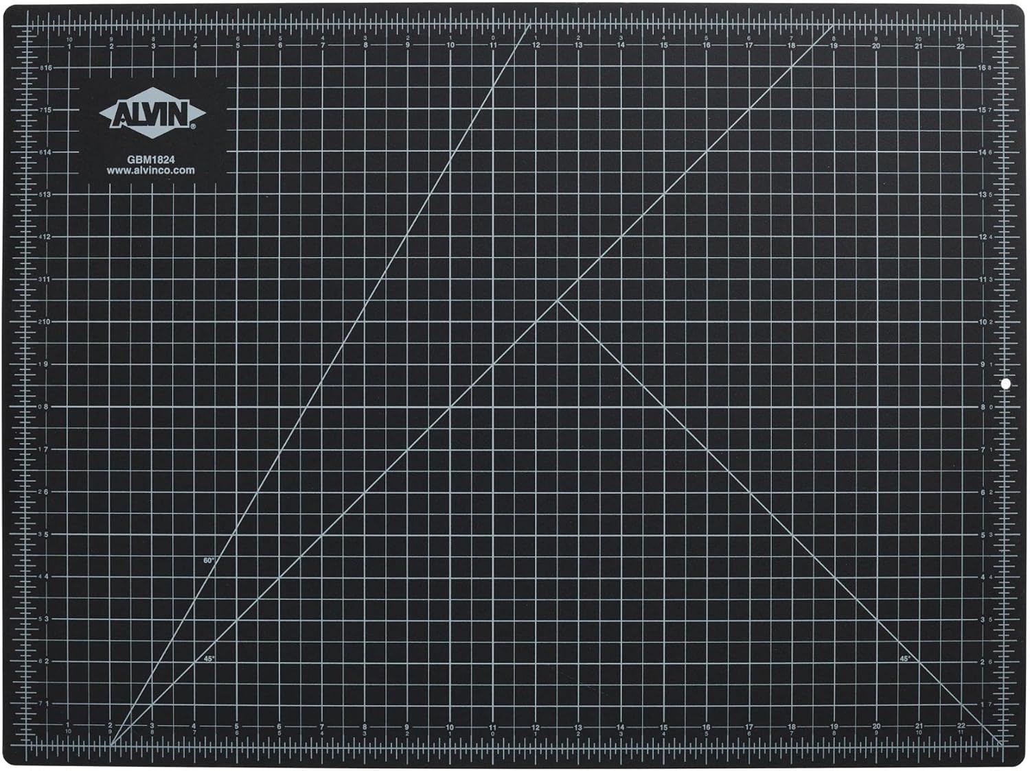 ALVIN GBM Self-Healing Cutting Mat 24 x 36 inch | Double-Sided Green/Black | 5-Layer Gridded Surface for Arts, Crafts and Sewing - Model GBM2436