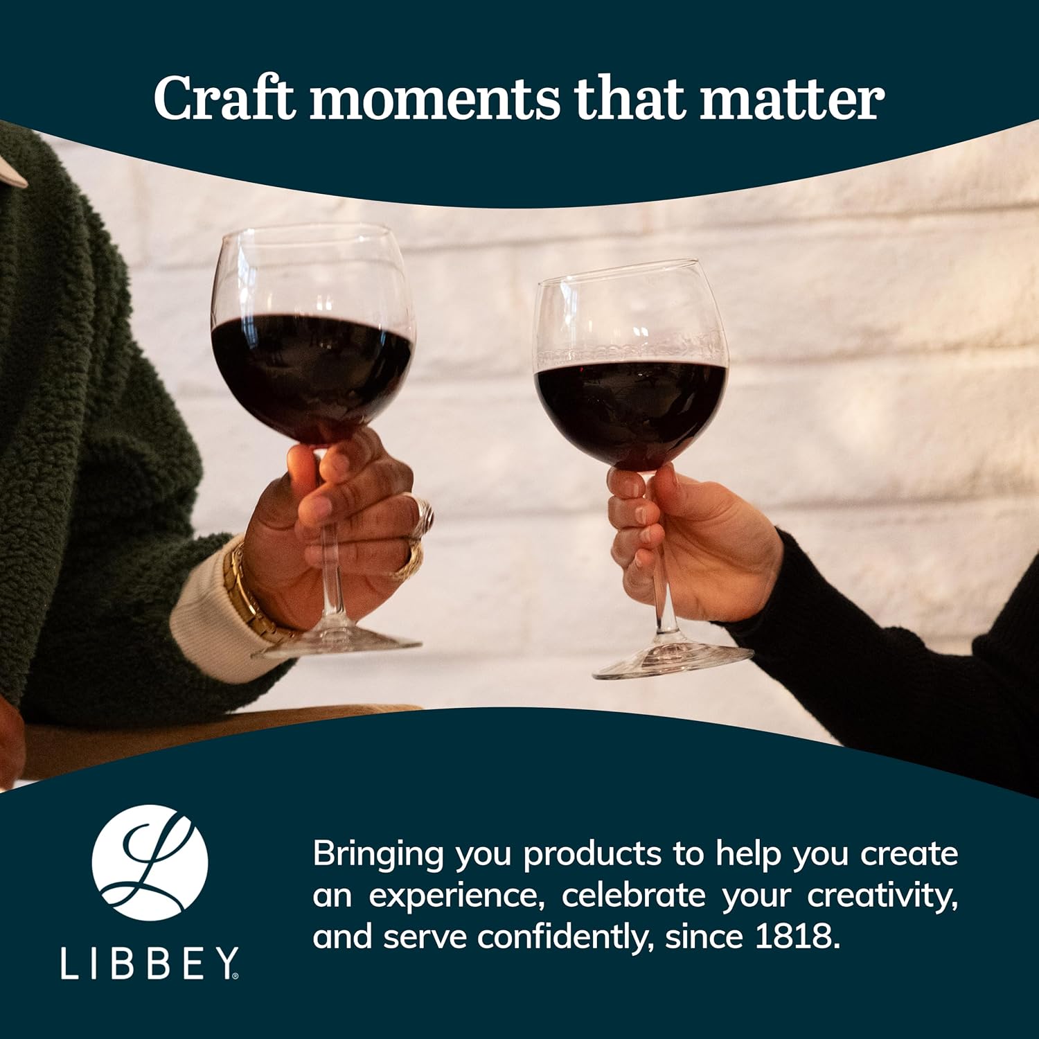 Libbey Vineyard Reserve Wine Glasses Set of 12, Red & White Clear Stemware | 119.7 oz and 18 oz Capacities Designed to Enhance Wine Flavors with Dishwasher-Safe Cleanup
