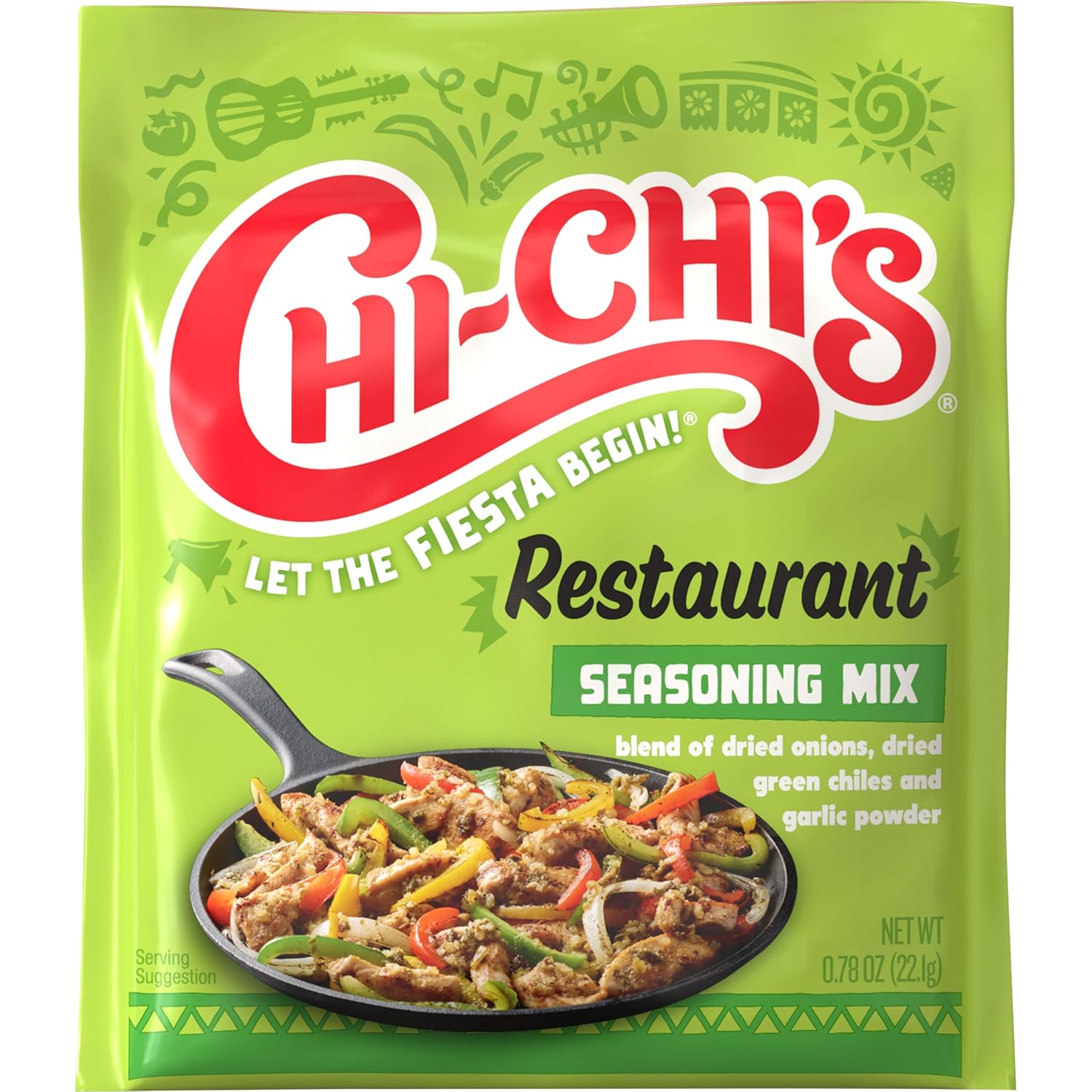 Chi Chi's Fiesta Restaurante Seasoning Mix, 0.78 Ounce (Pack of 24)