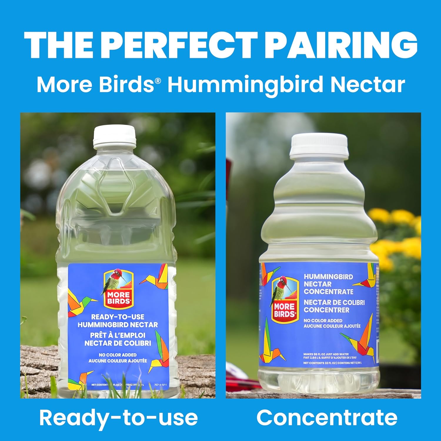 More Birds Mason Jar Hummingbird Feeder, Glass Hummingbird Feeders for Outdoors, 5 Feeding Stations, 25 Ounces