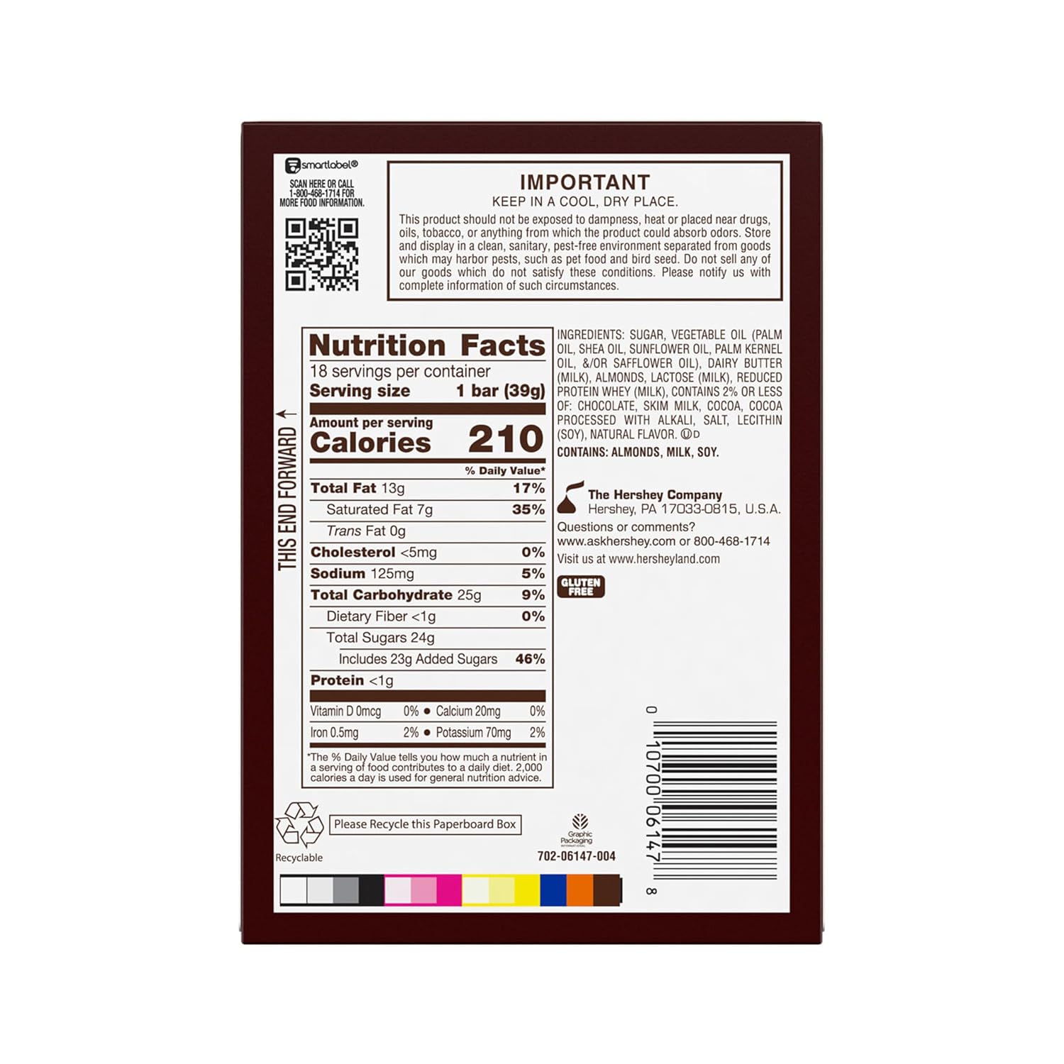 HEATH Chocolatey English Toffee Candy Bars, 1.4 oz, 18 ct | Crunchy English Toffee Bars Covered in Chocolatey Coating, Kosher and Individually Wrapped for Parties and Sharing, 18 ct