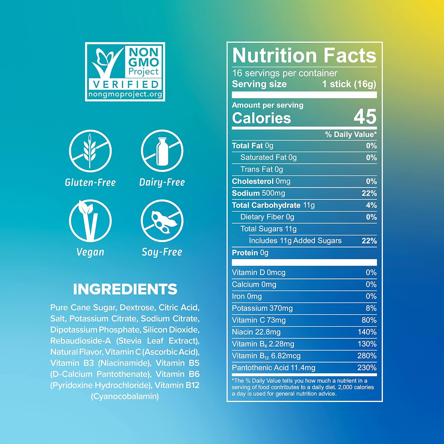 Liquid I.V. Hydration Multiplier - Lemon Lime - Hydration Powder Packets | Electrolyte Drink Mix | Easy Open Single-Serving Stick | Non-GMO