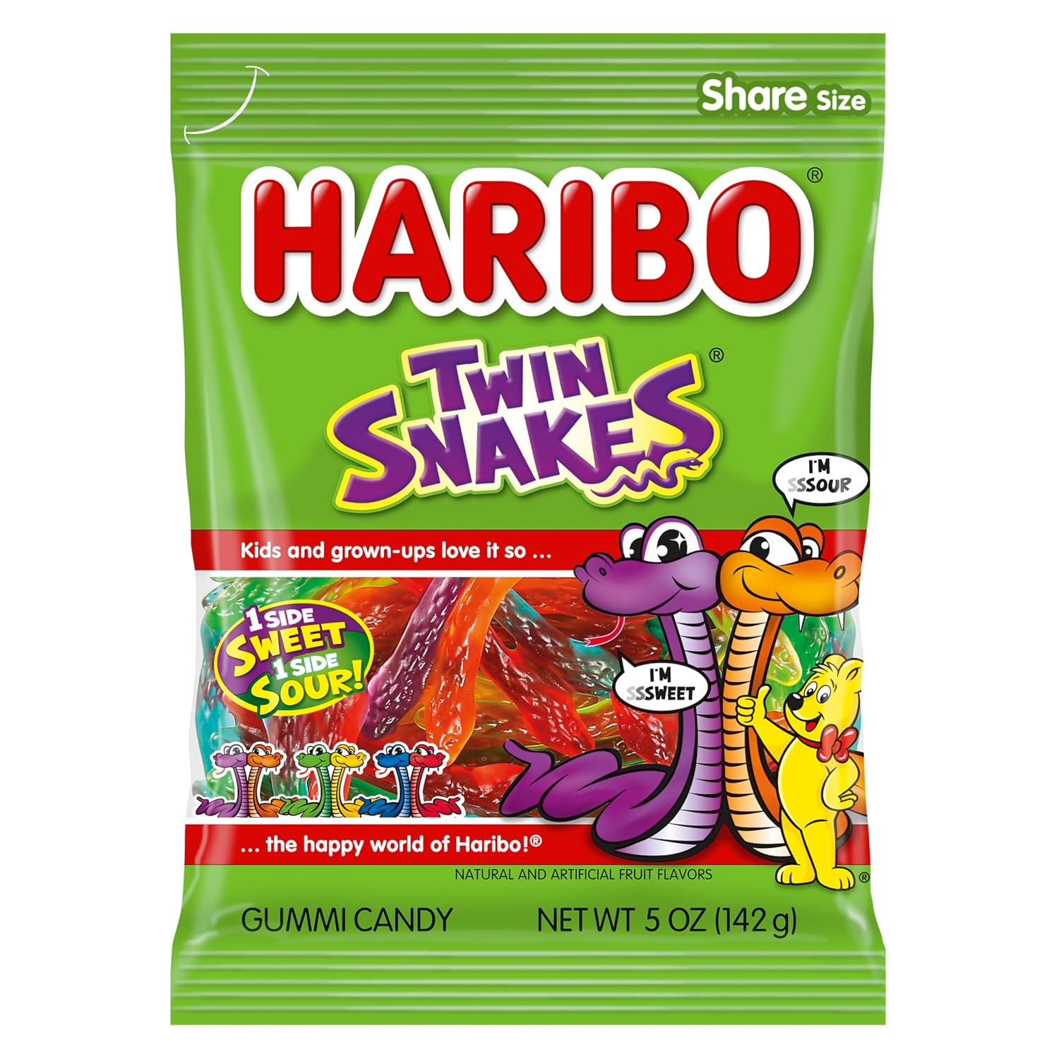 Haribo Gummi Candy, Happy Cherries, 5 Ounce