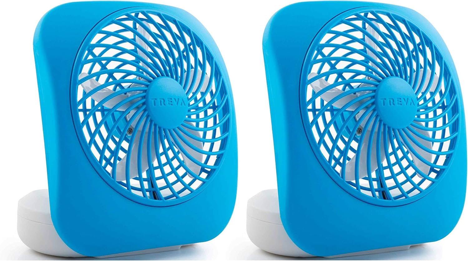 O2COOL Treva 5 in Portable Battery Powered Desk Fan 2-Speed Black | Yes