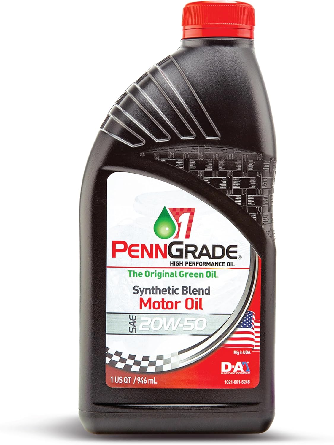 PENN GRADE 1, Synthetic Blend High Performance Oil SAE 20W-50,1 Quart (Twelve Pack)
