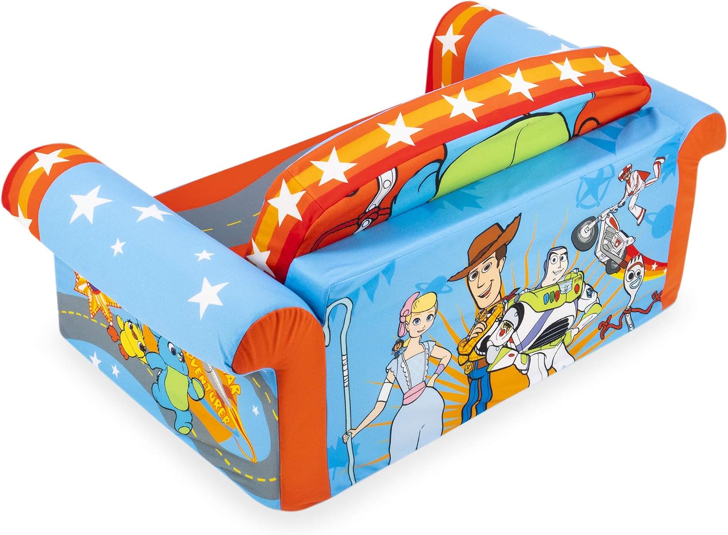Marshmallow Furniture, Children's 2 in 1 Flip Open Foam Sofa, Minnie Mouse, by Spin Master | Pullout Foam Sleeper for Folding Lounging, Sitting, and Napping for Toddlers & Kids, Bedroom and Playroom Use