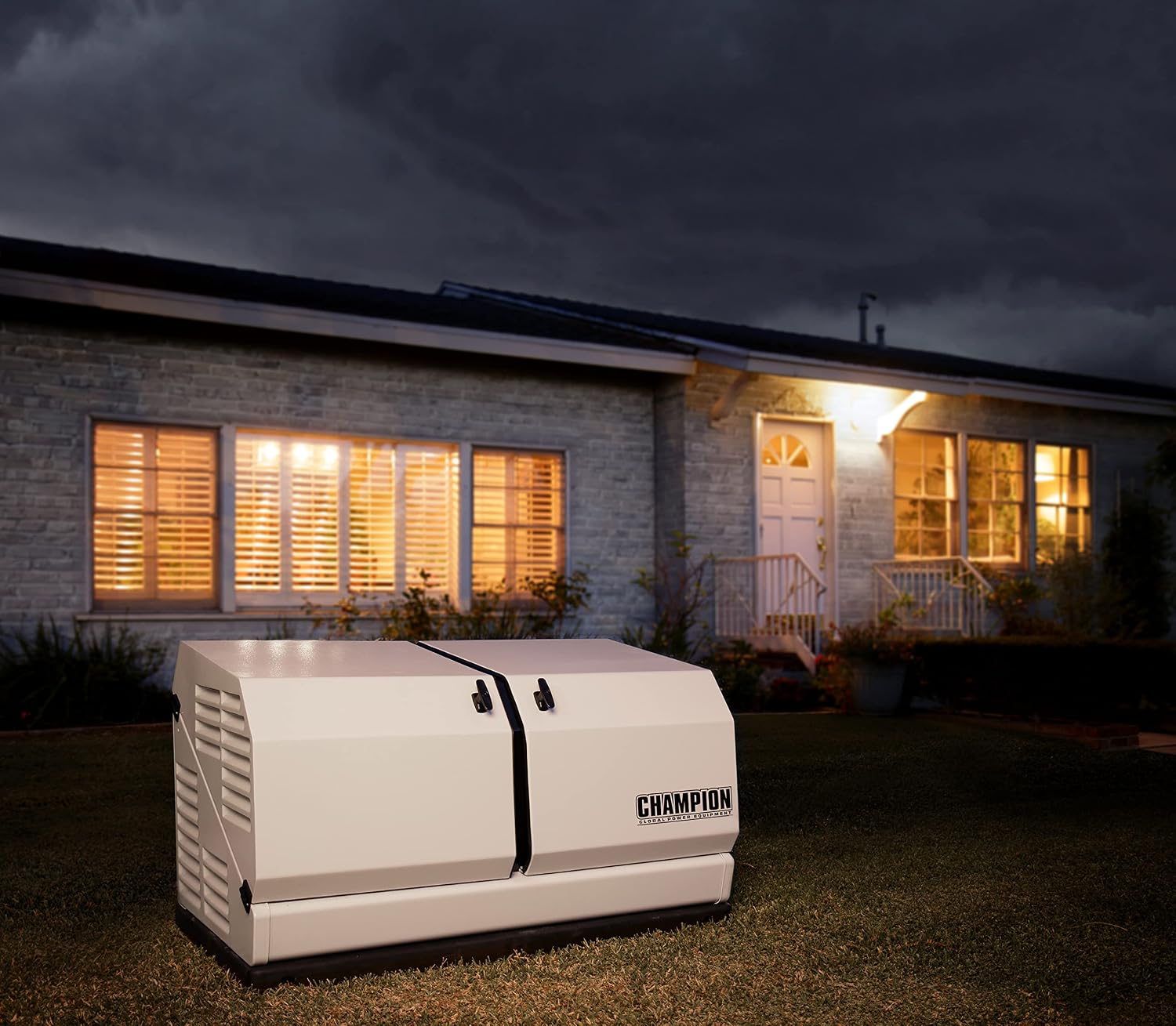 Champion Power Equipment 100177 8.5-kW Home Standby Generator with 50-Amp Outdoor-Rated Automatic Transfer Switch