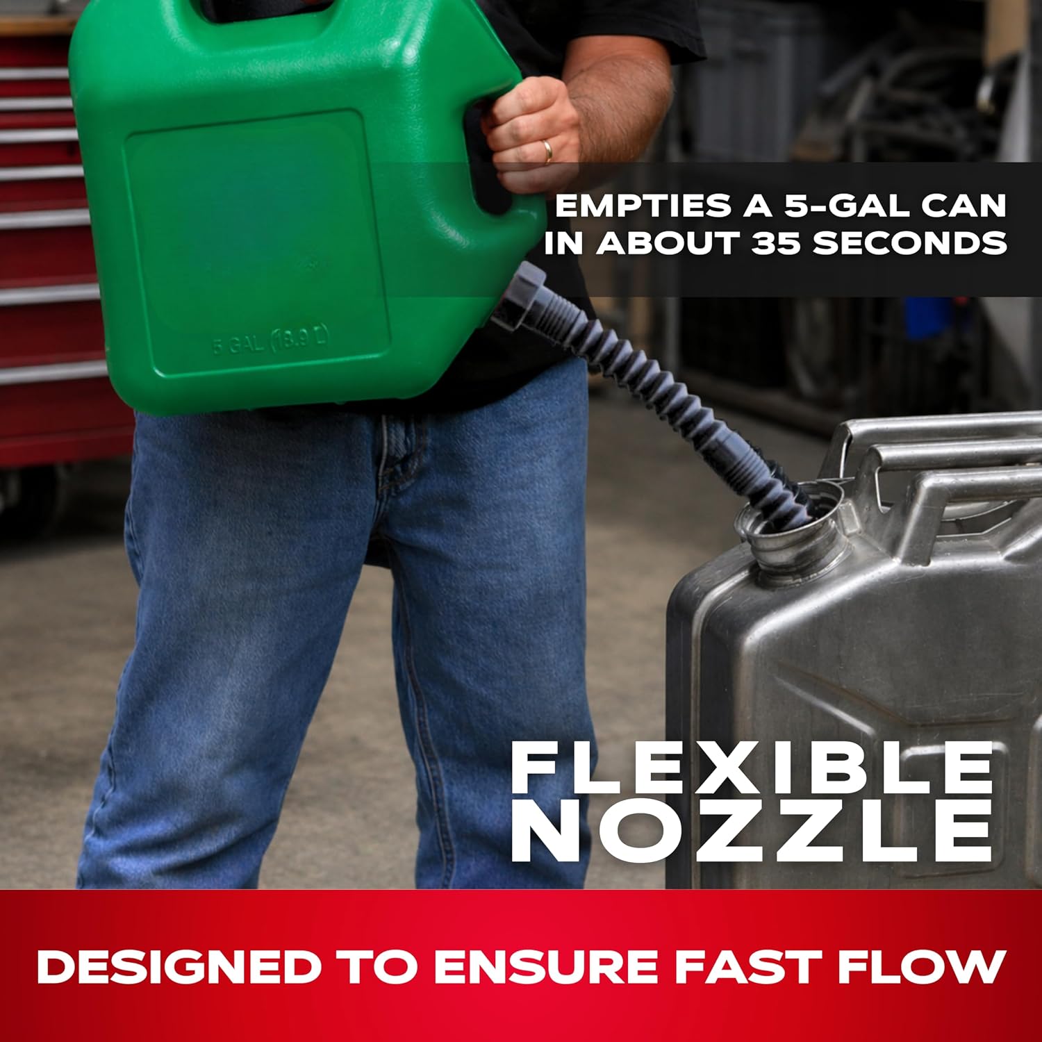 EZ-POUR® HI-FLO Spout with Extension & Vent Kit, Multi-Purpose Spout