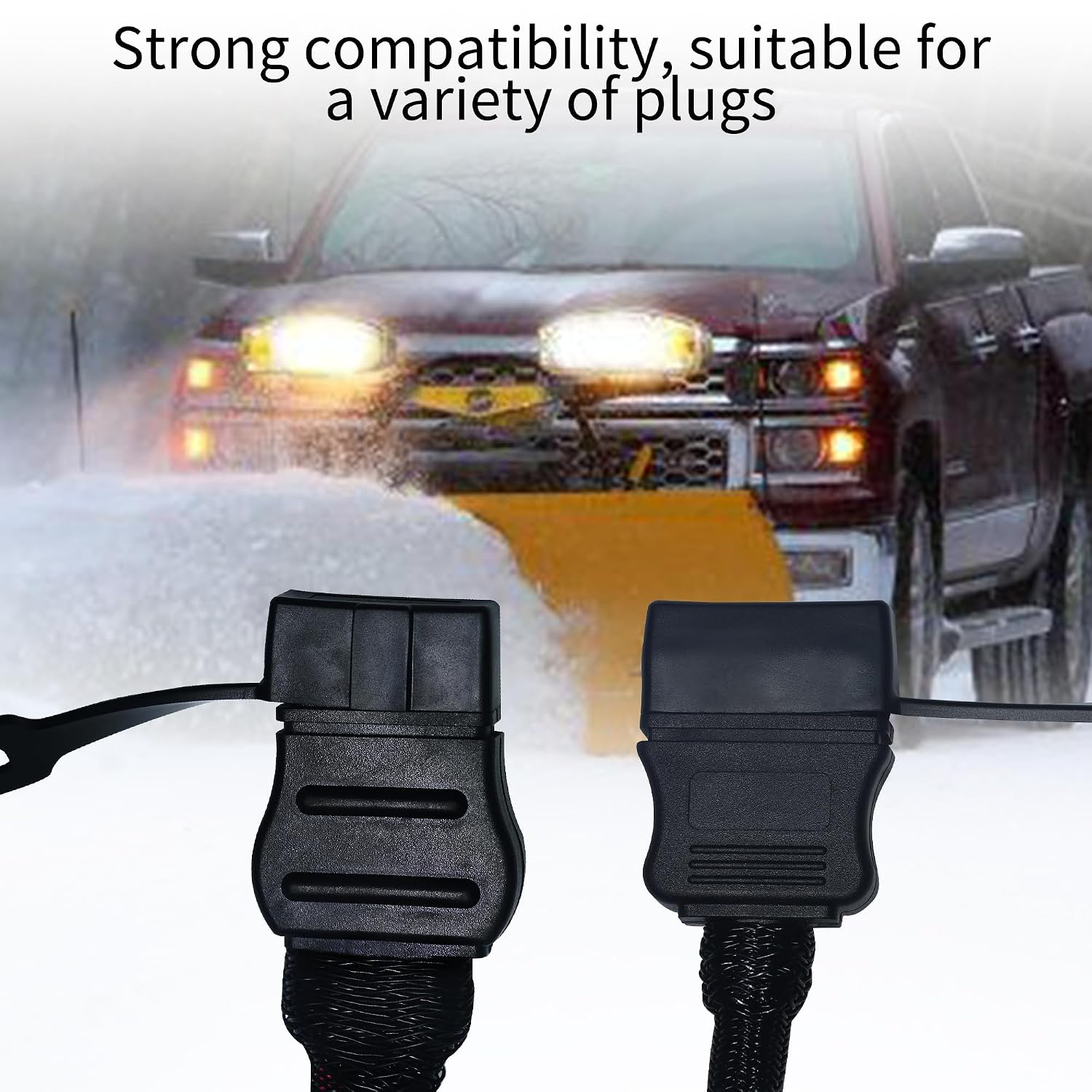 2 Pcs Plug Covers for Western Fisher Snow Plow Wire Harness 61548 8291K