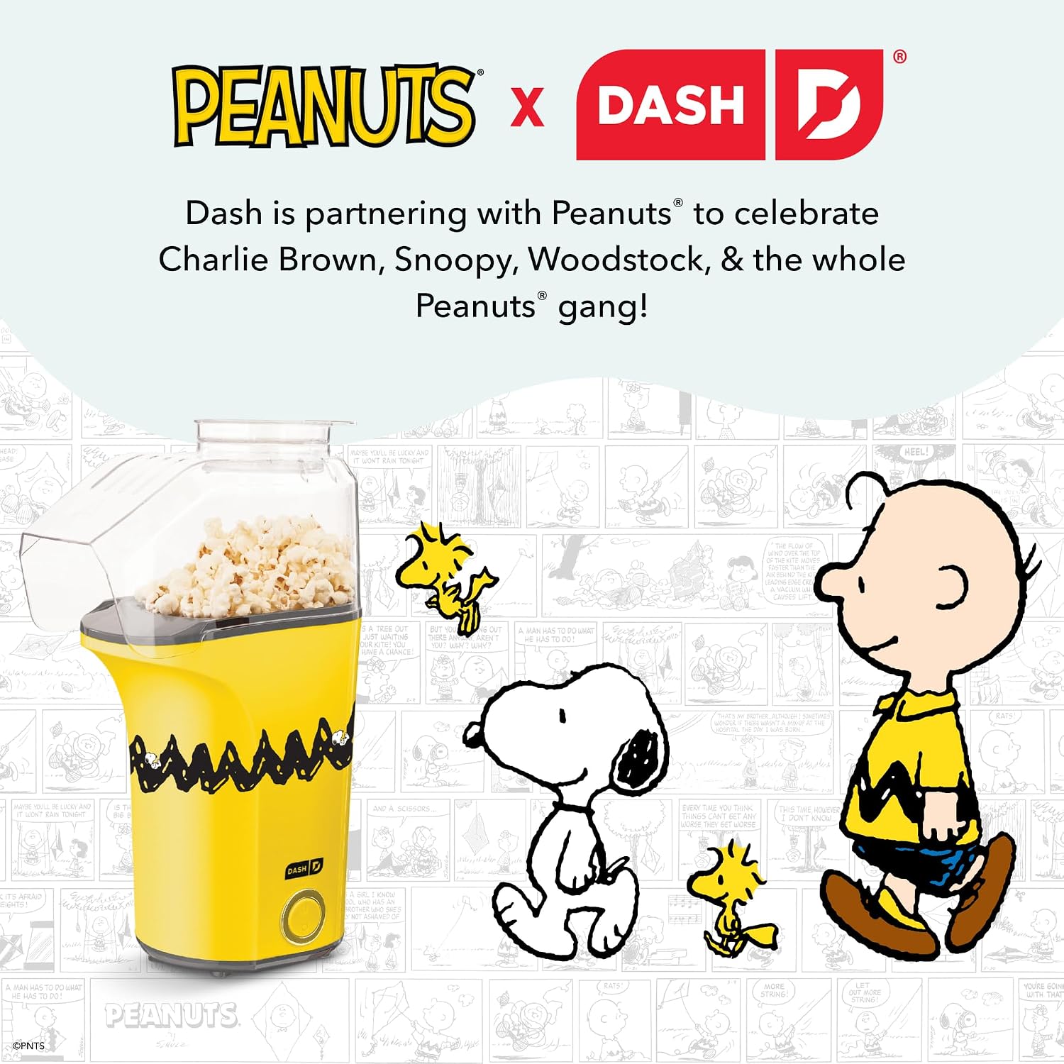 Dash Fresh Pop Popcorn Maker, 16-Cup Hot Air Popper, Aqua | Electric Popcorn Machine, Oil-Free Air Popped Popcorn, Built-In Measuring Cup & Butter Melting Tray, Movie Night Snacks