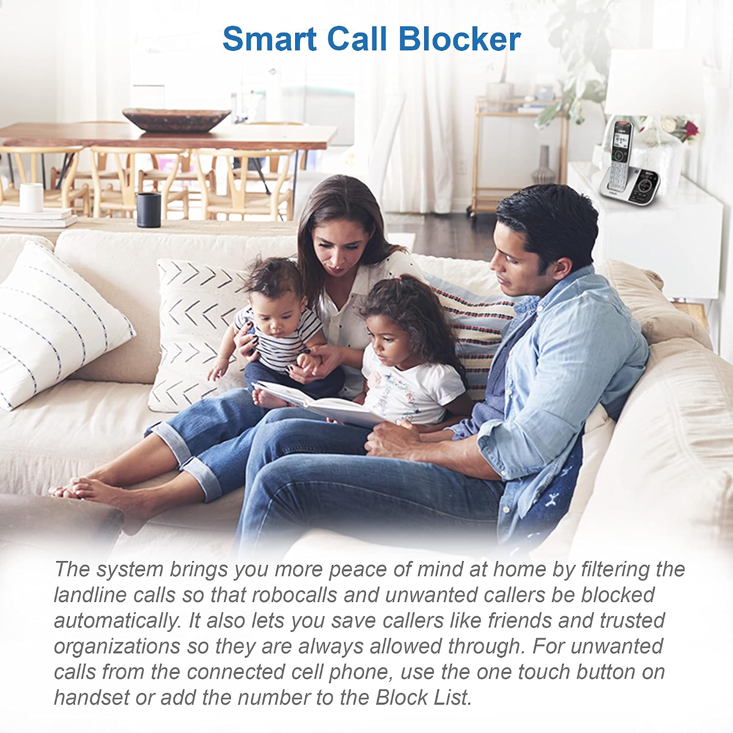 VTech VS112-27 2 Handset Cordless Phone with Answering Machine, Call Blocking, Caller ID, Intercom and Connect to Cell