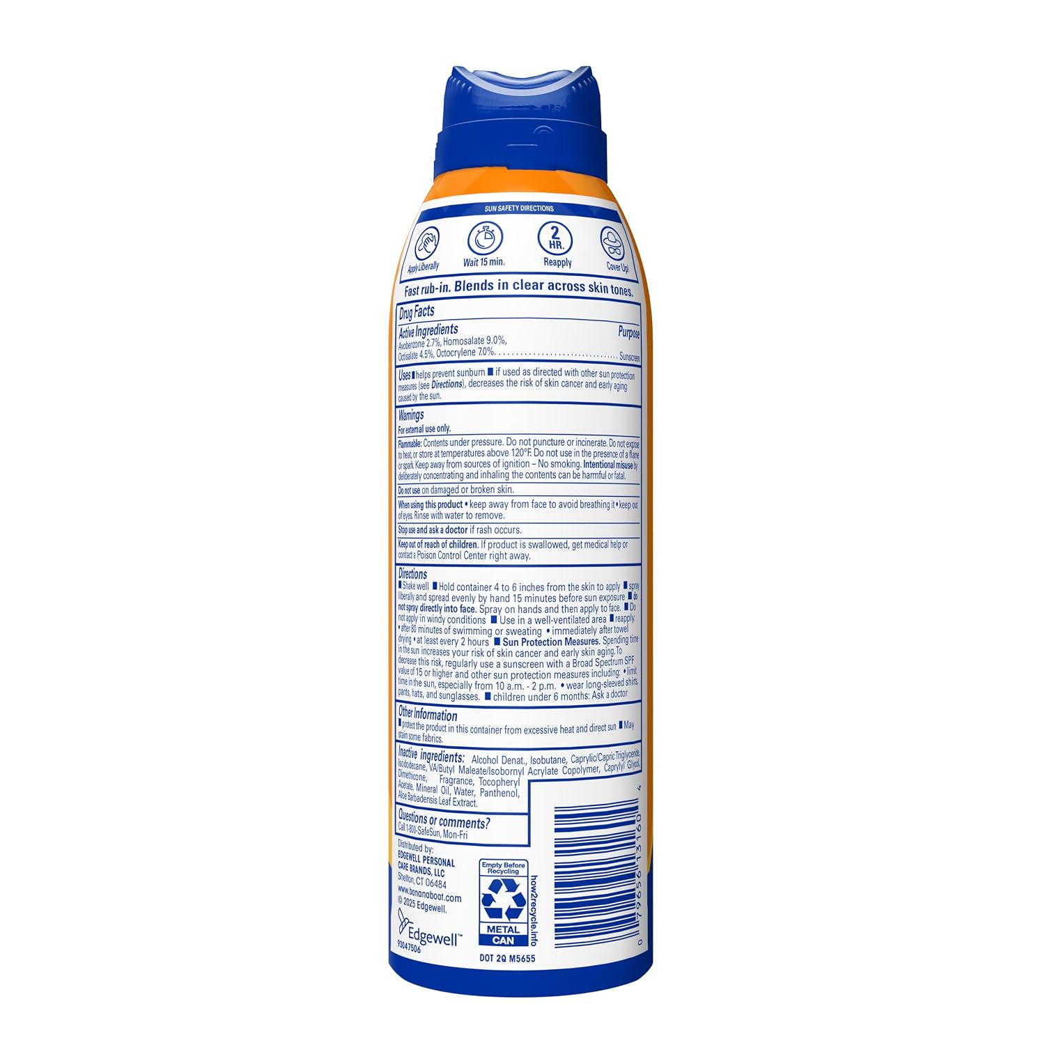 Banana Boat Sport SPF 100 Sunscreen Spray, 6 oz