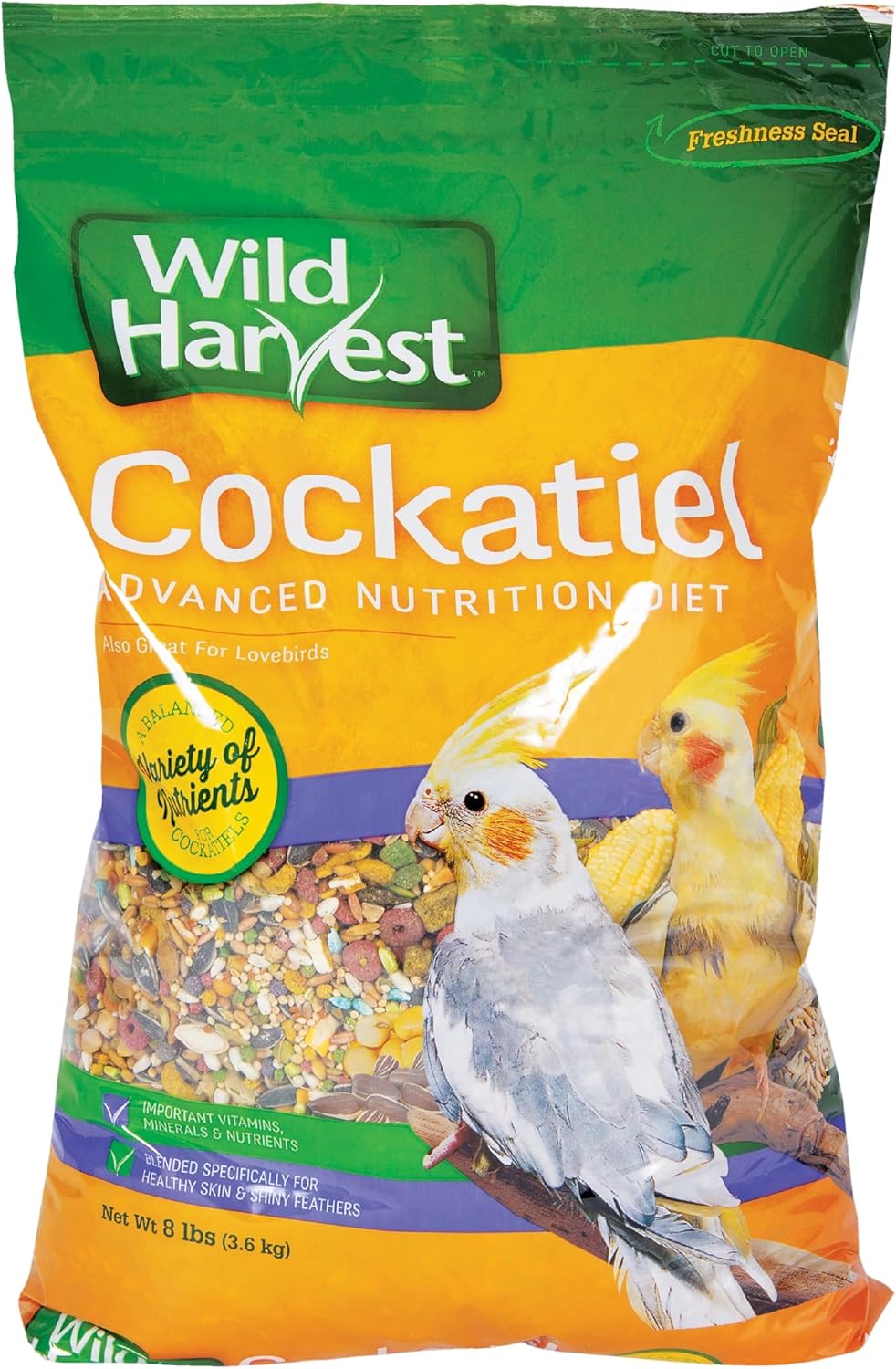 Wild Harvest WH-83541 Wild Harvest Advanced Nutrition Diet for Cockatiels, 4.5-Pound