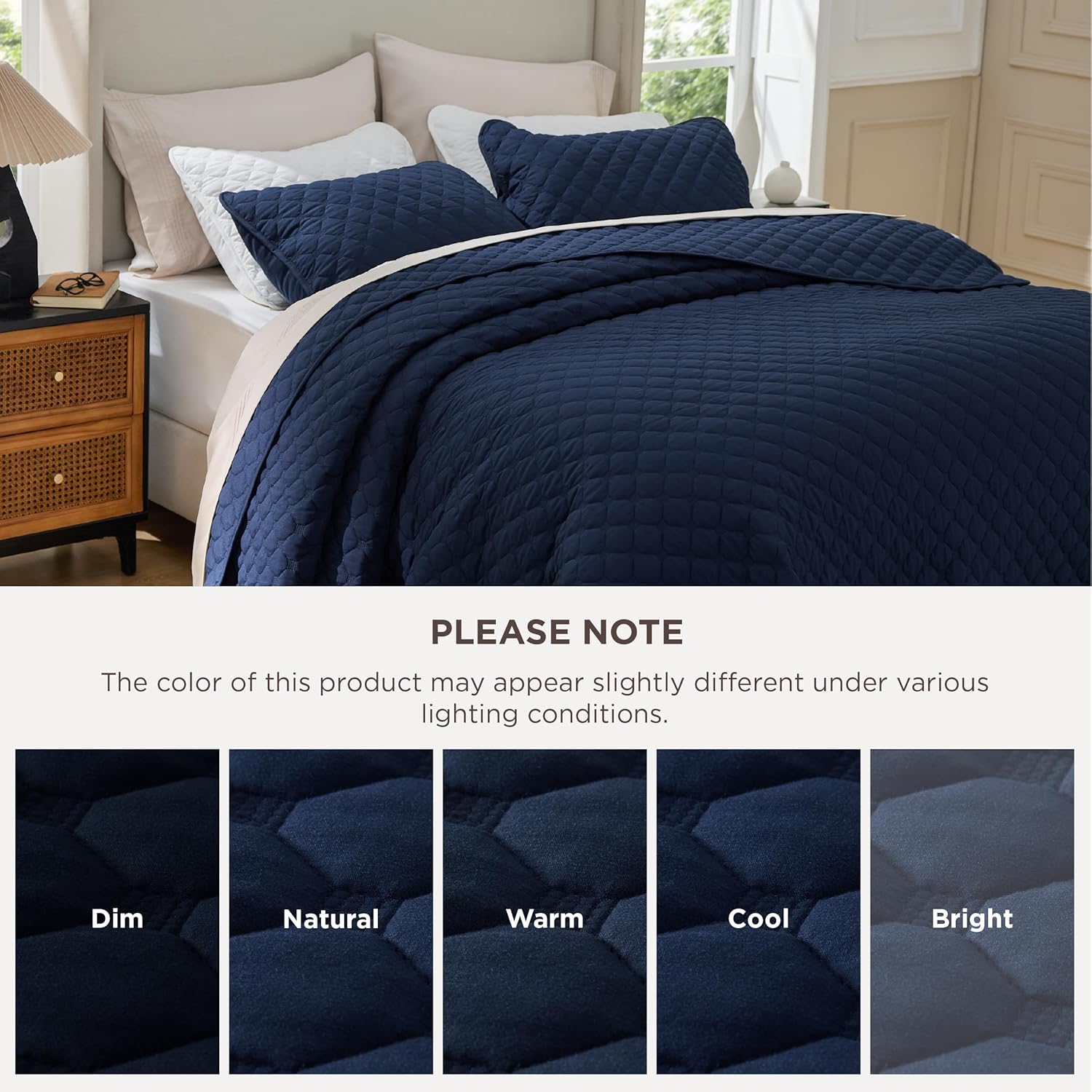 Bedsure Quilts Queen Size - Grey Bedspreads Queen Size with Basket Weave Pattern, Soft Quilt Bedding Set, Lightweight Comforter Set Coverlet for All Seasons with 2 Pillow Shams (90" x 96")