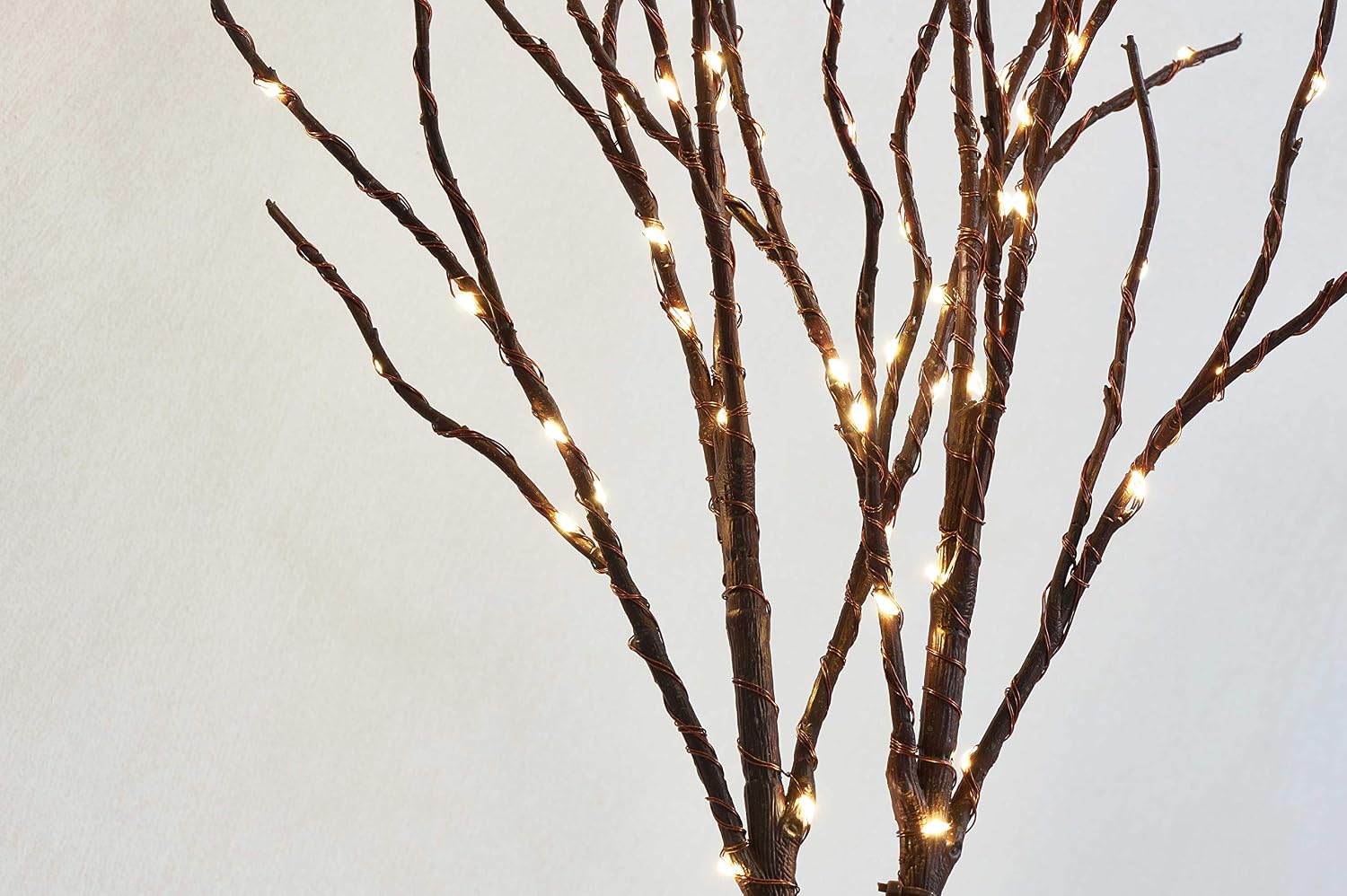 Fudios Lighted Branches with Timer 70 LED Fairy Lights 18in Battery Operated, Willow Branches with Lights for Vase Christmas Holiday Home Decor