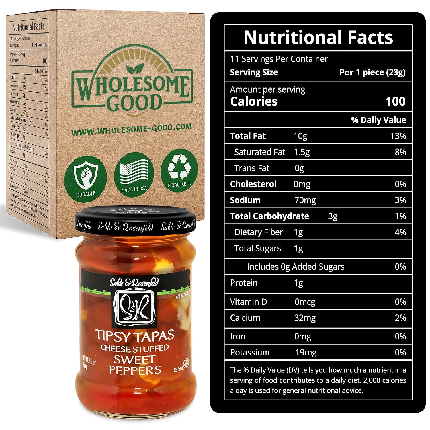 S&R Tipsy Tapas Sweet Pepper, 8.8 Ounce