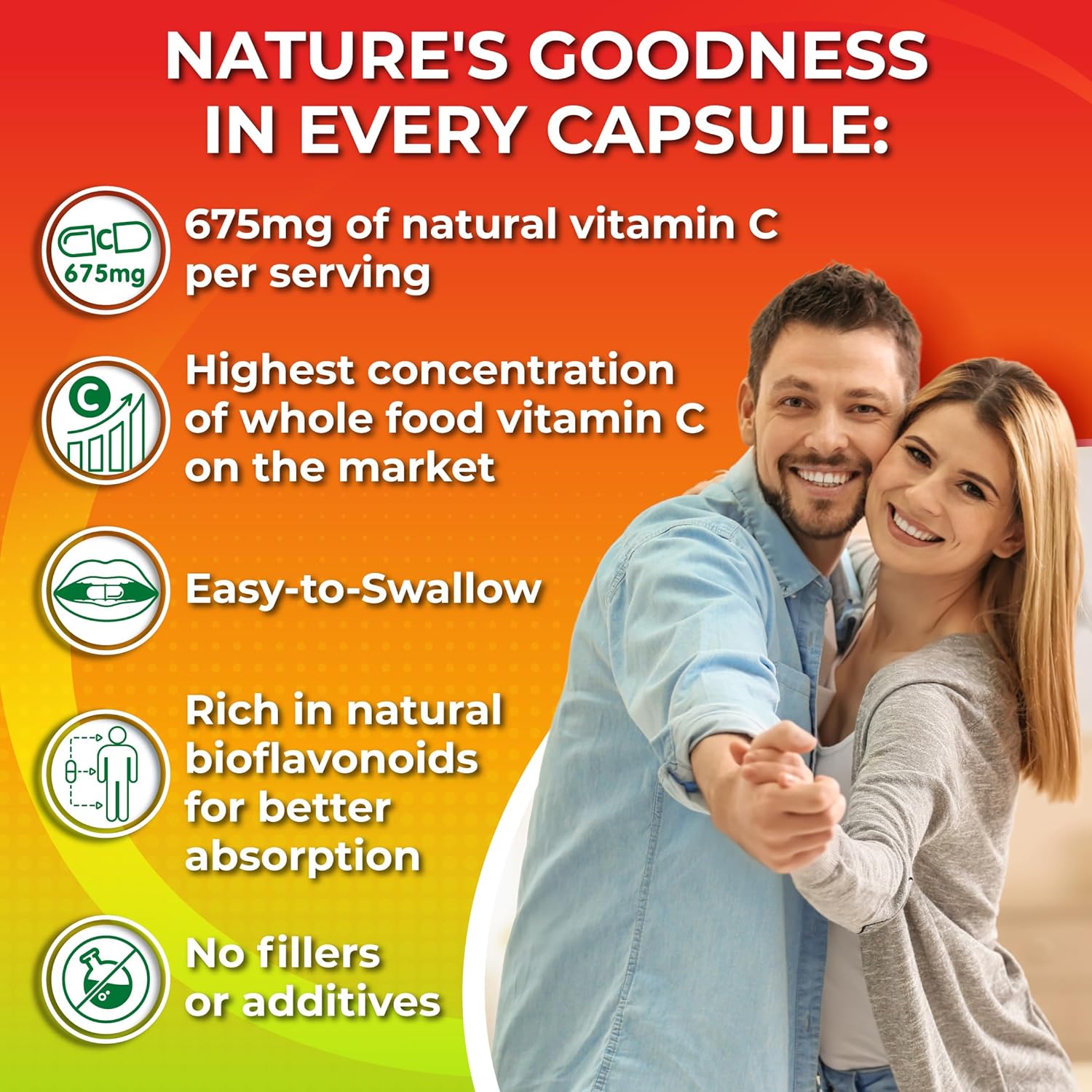 Liposomal Vitamin C Supplement 1500mg with Organic Acerola & Camu Camu