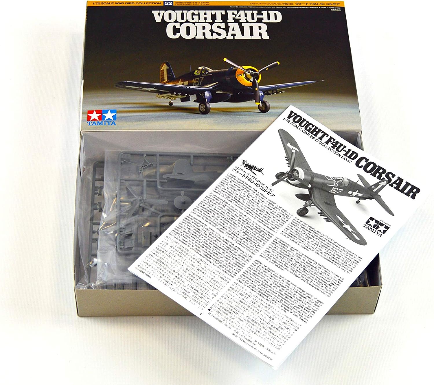 Tamiya America, Inc 1/72 WB Corsair F4U1D, TAM60752