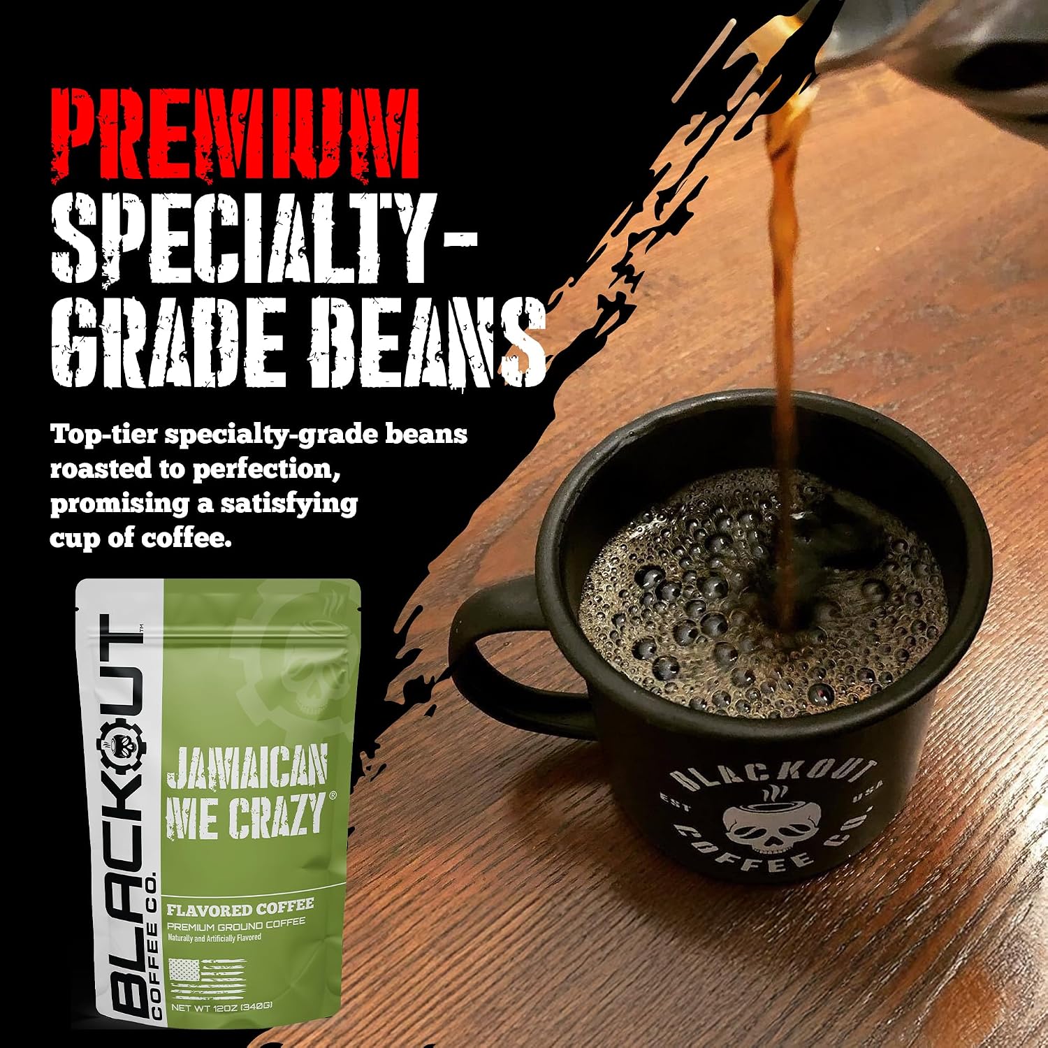 Blackout Coffee Blueberry Crumble Ground Coffee, Medium Roast, 12 oz