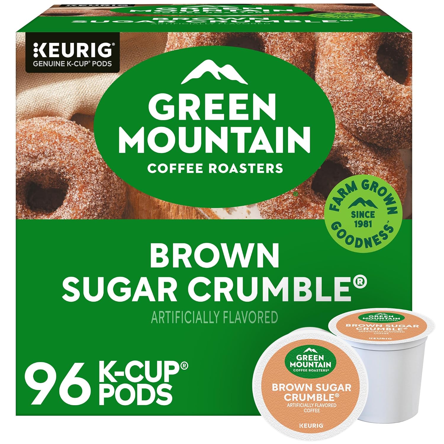Green Mountain Coffee Roasters Island Coconut, Single-Serve Keurig K-Cup Pod, Flavored Light Roast Coffee, 24 Count (Pack of 1)