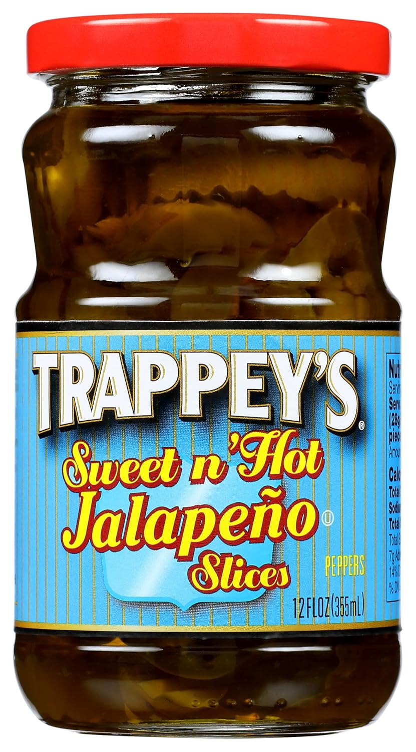 Trappey's Sweet N' Hot Jalapeno Peppers Slices, 12 fl oz