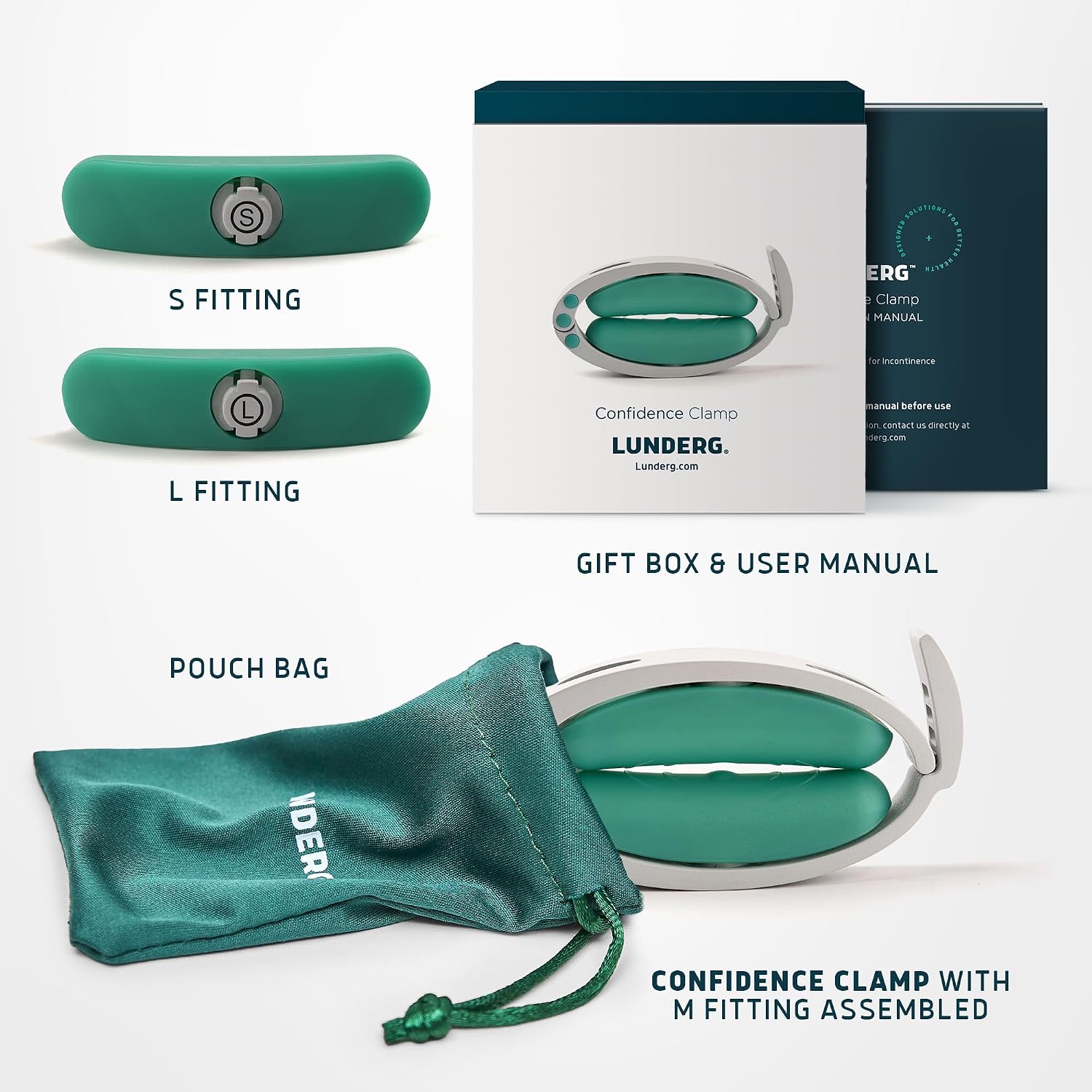 LUNDERG Confidence Clamp - The Original Incontinence Clamp for Men