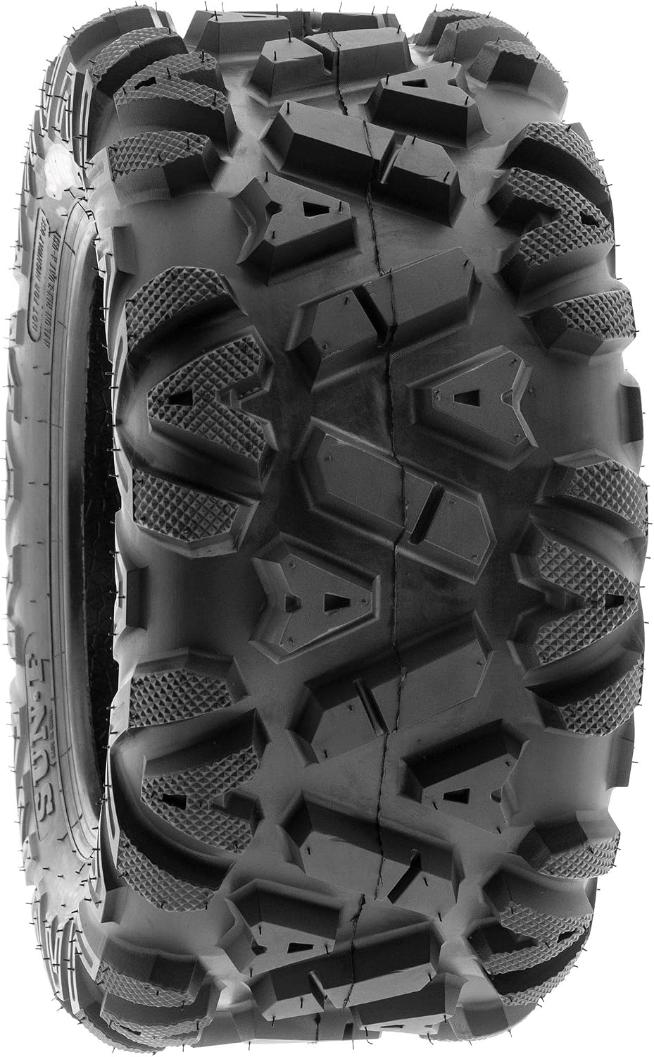 SunF ATV Tires 25x10-12 UTV Tire 25x10x12 All Terrain Off-Road Mud Tires, 6 Ply Tubeless