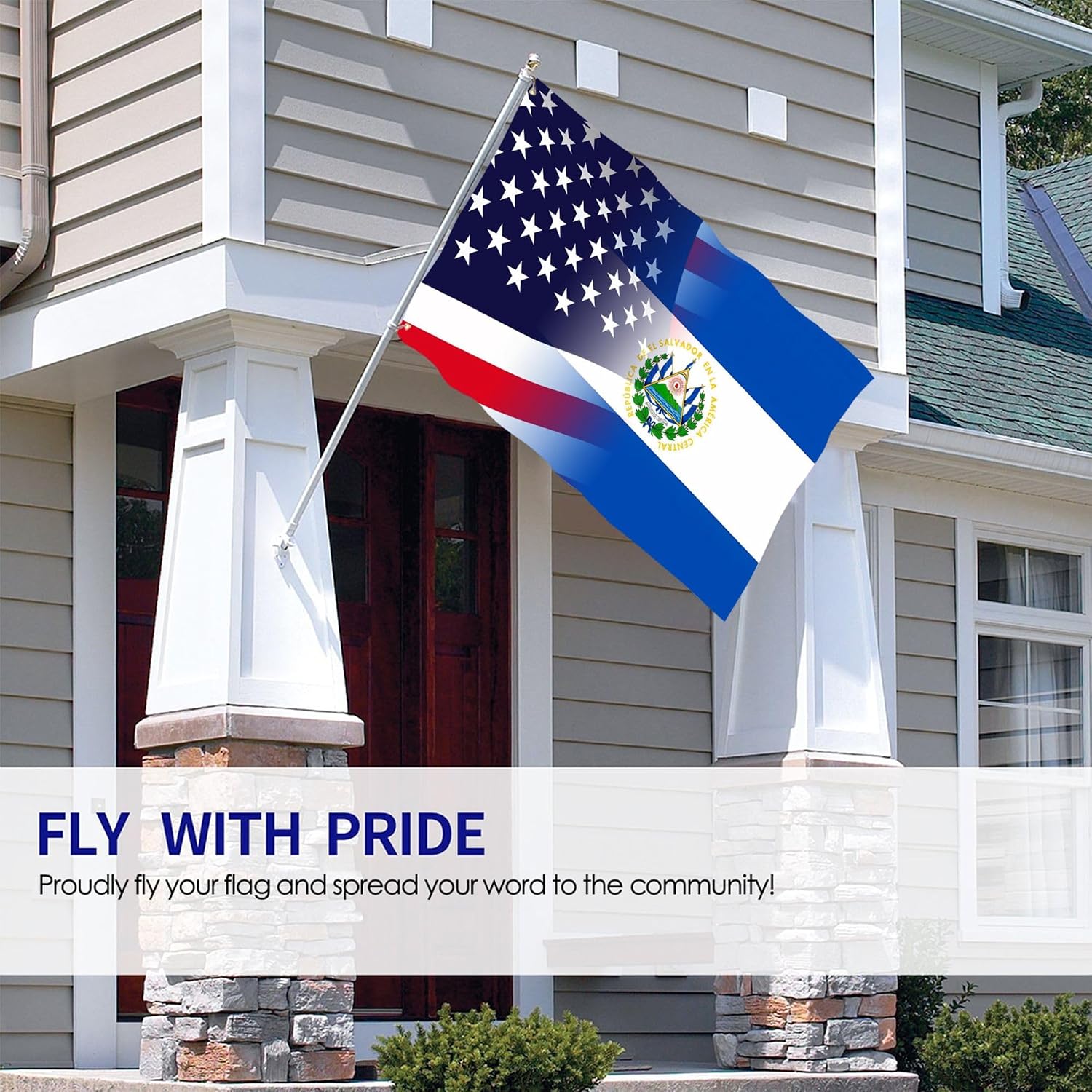 Nicaragua Nicaraguan And American Flag America USA 3x5 Ft Patriotic Banner Outdoor Indoor Decoration National Flags for Garden Car Yard Outside Decor
