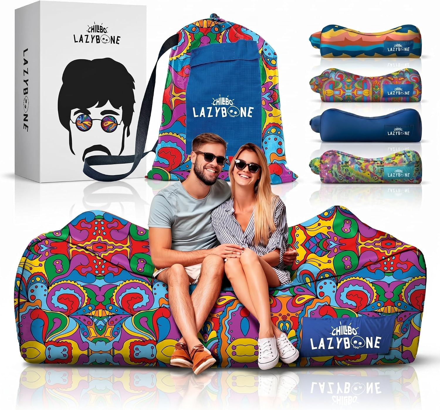 Chillbo Shwaggins, Inflatable Beach Lounger, Inflatable couches