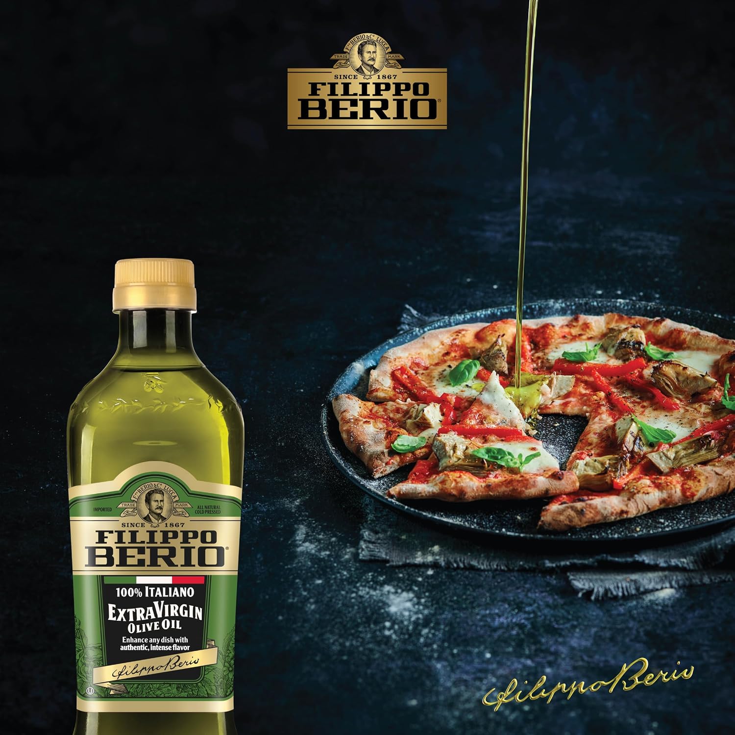 Filippo Berio Pure Olive Oil, 101.4 Ounce Tin
