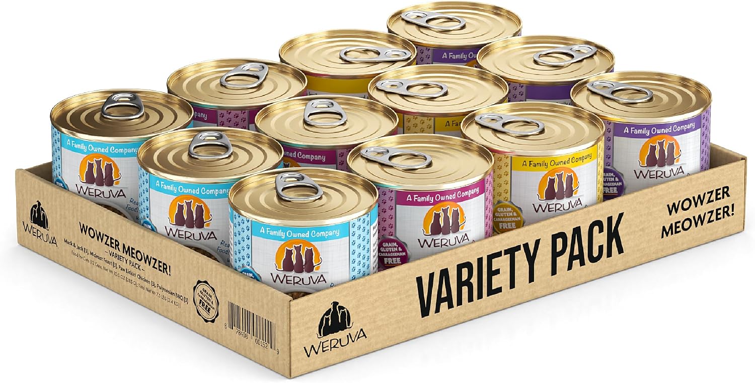 Weruva Classic Cat Food, Paw Lickin’ Chicken with Chicken Breast in Gravy, 3oz Can (Pack of 24)
