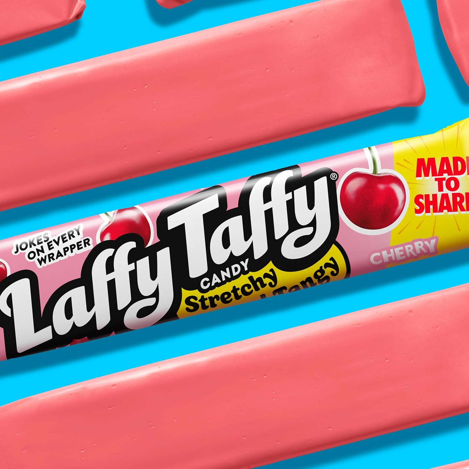 Laffy Taffy Variety Box, Grape Watermelon Cherry Chewy Candy, 1.5 oz, 24 Ct | Grape, watermelon, cherry stretchy tangy taffy, individually wrapped, jokes on wrapper, lunchbox, sharing