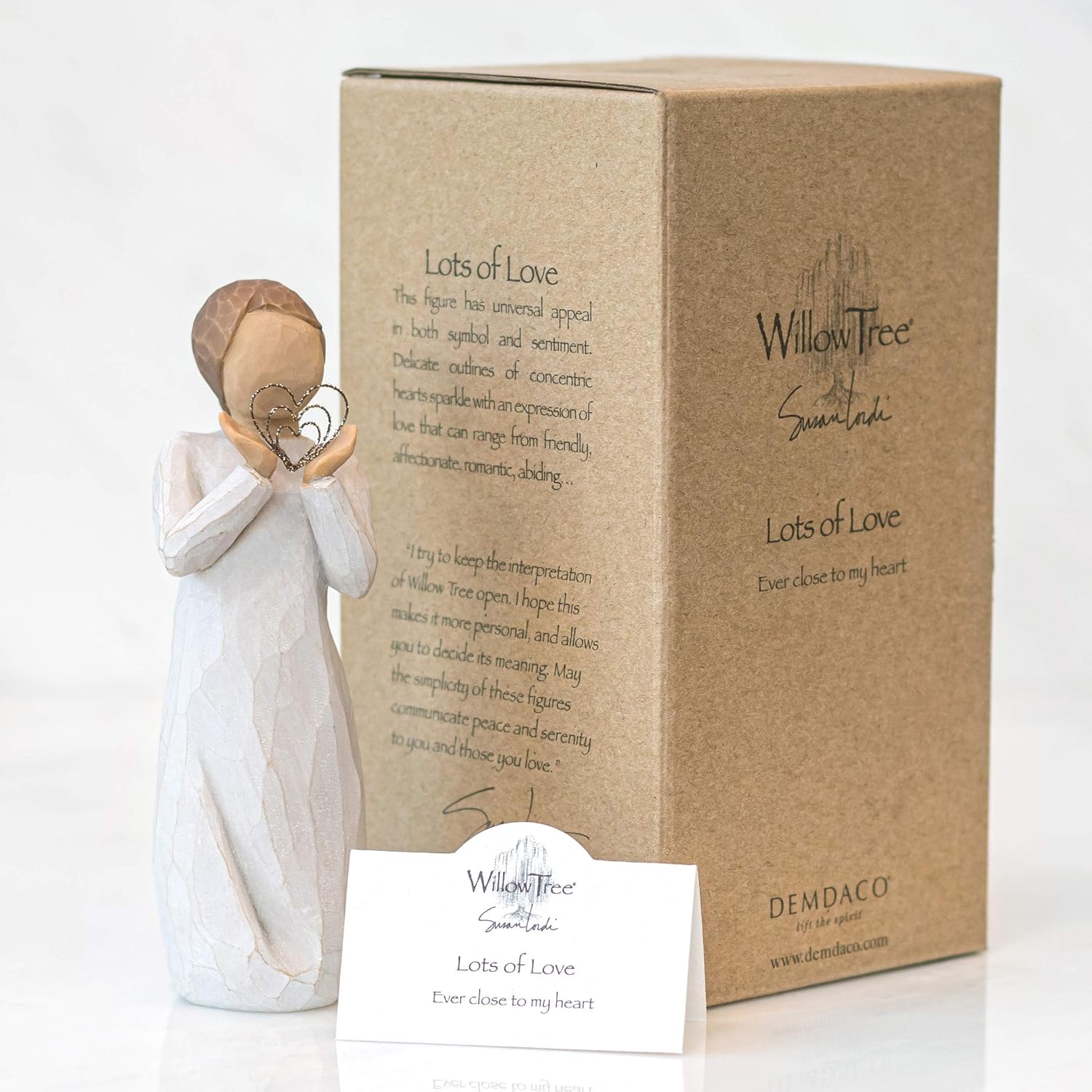 Willow Tree Lots of Love, Sculpted Hand-Painted Figure | Cast from a Susan Lordi Original Carving, Heartfelt Gift Expressing Love and Warmth, Display on Shelf, Table or Mantel
