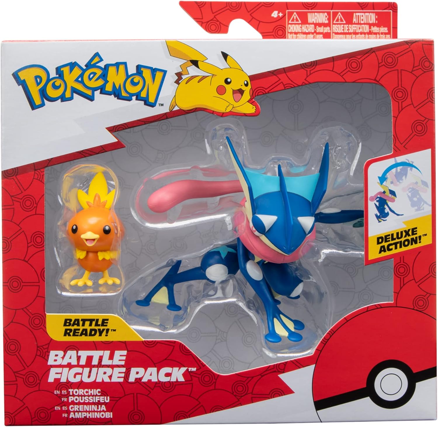 Pokémon Fire and Water Battle Pack - Includes 4.5 Inch Flame Action Charizard and 2" Squirtle Action Figures - Amazon Exclsuive