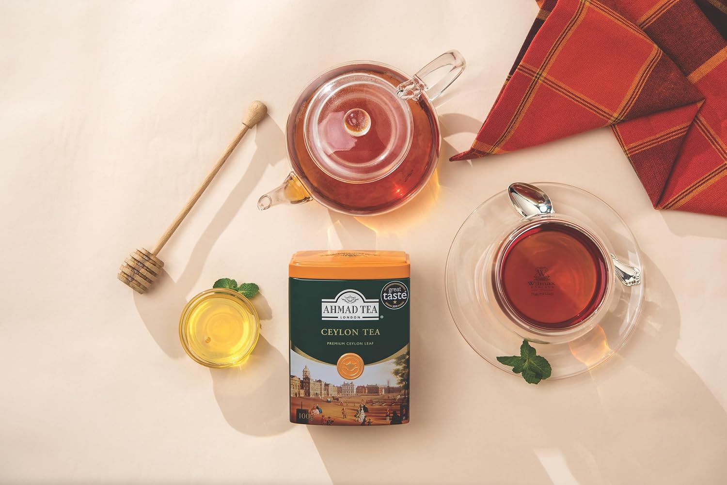 Ahmad Tea Green Tea, Green Tea Teabags 100 ct - Caffeinated & Sugar-Free