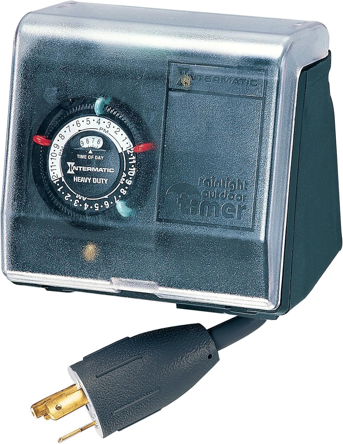 Intermatic P1131 Heavy Duty Above Ground Pool Pump Timer with Twist Lock Plug and Receptacle